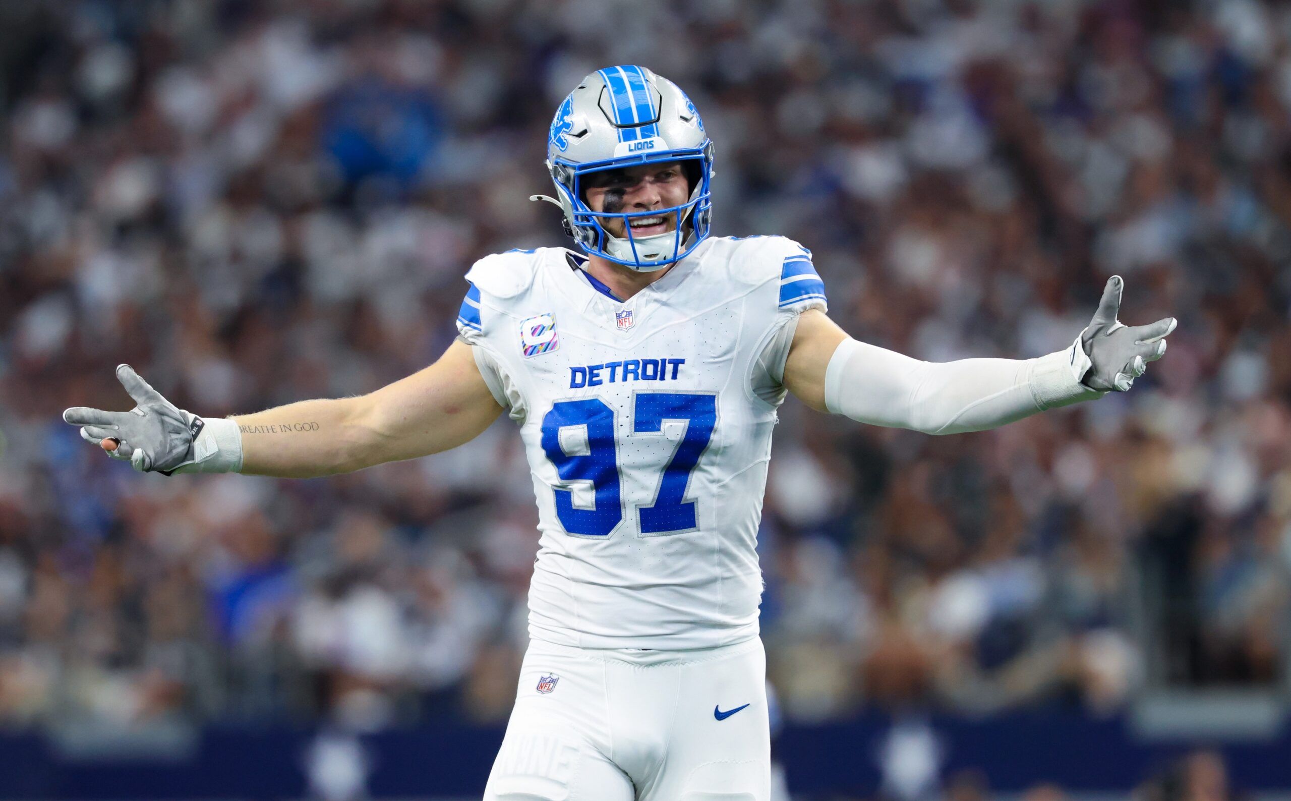 What Happened to Aidan Hutchinson? Why Lions Superstar Will Miss Detroit's Thanksgiving Game PFSN