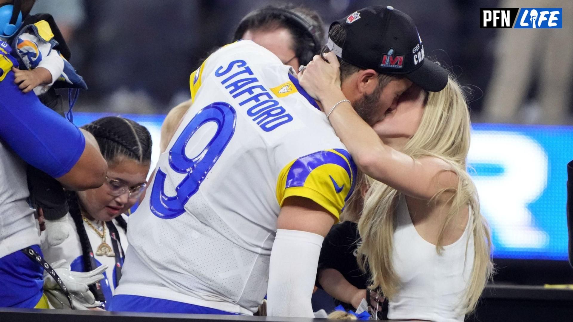 In Photos: Matthew Stafford’s Wife Kelly Swoons Over QB’s Muscles as Couple Spends Quality Time With Kids