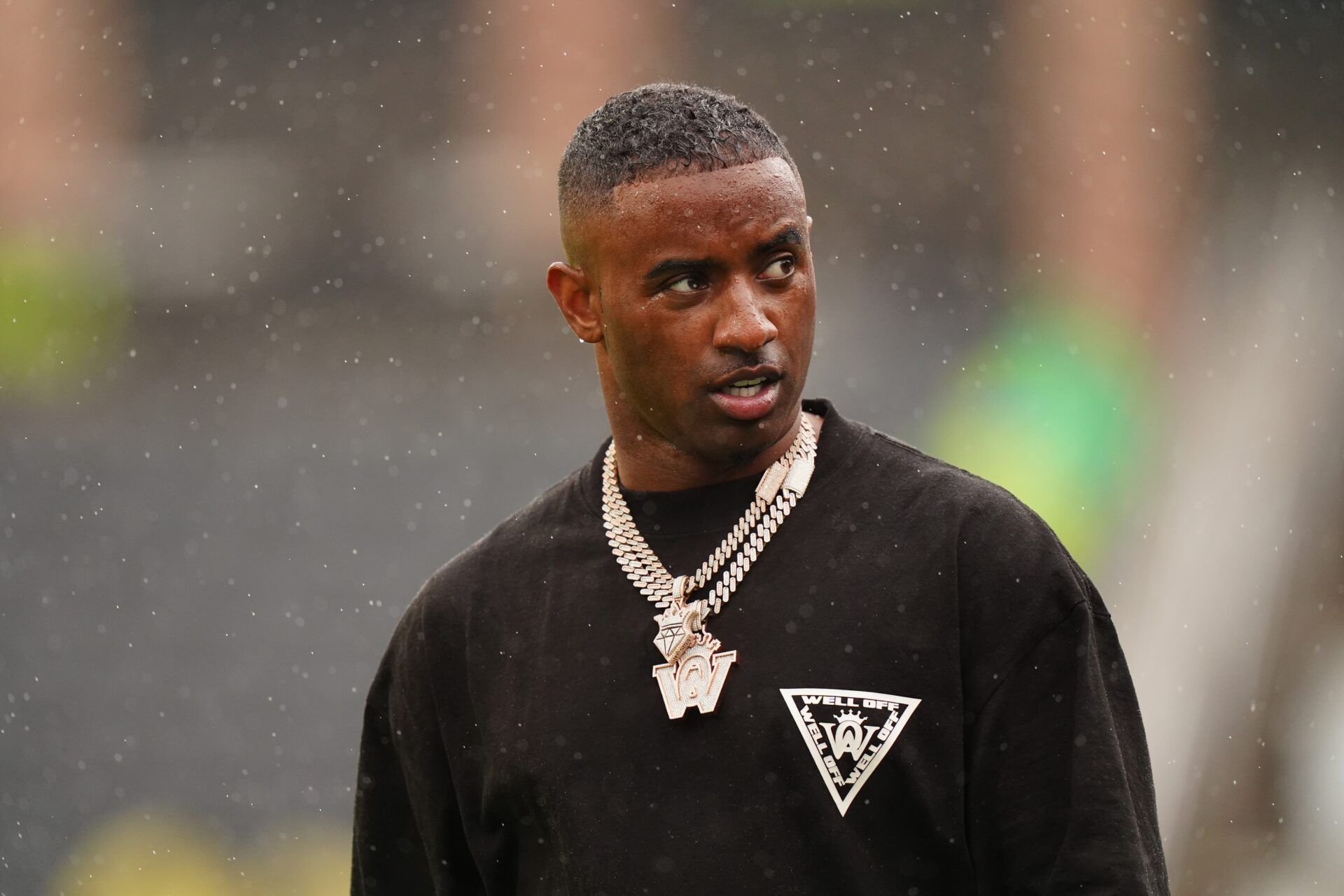 Colorado Buffaloes video producer Deion Sanders Jr. during a spring game event at Folsom Field.