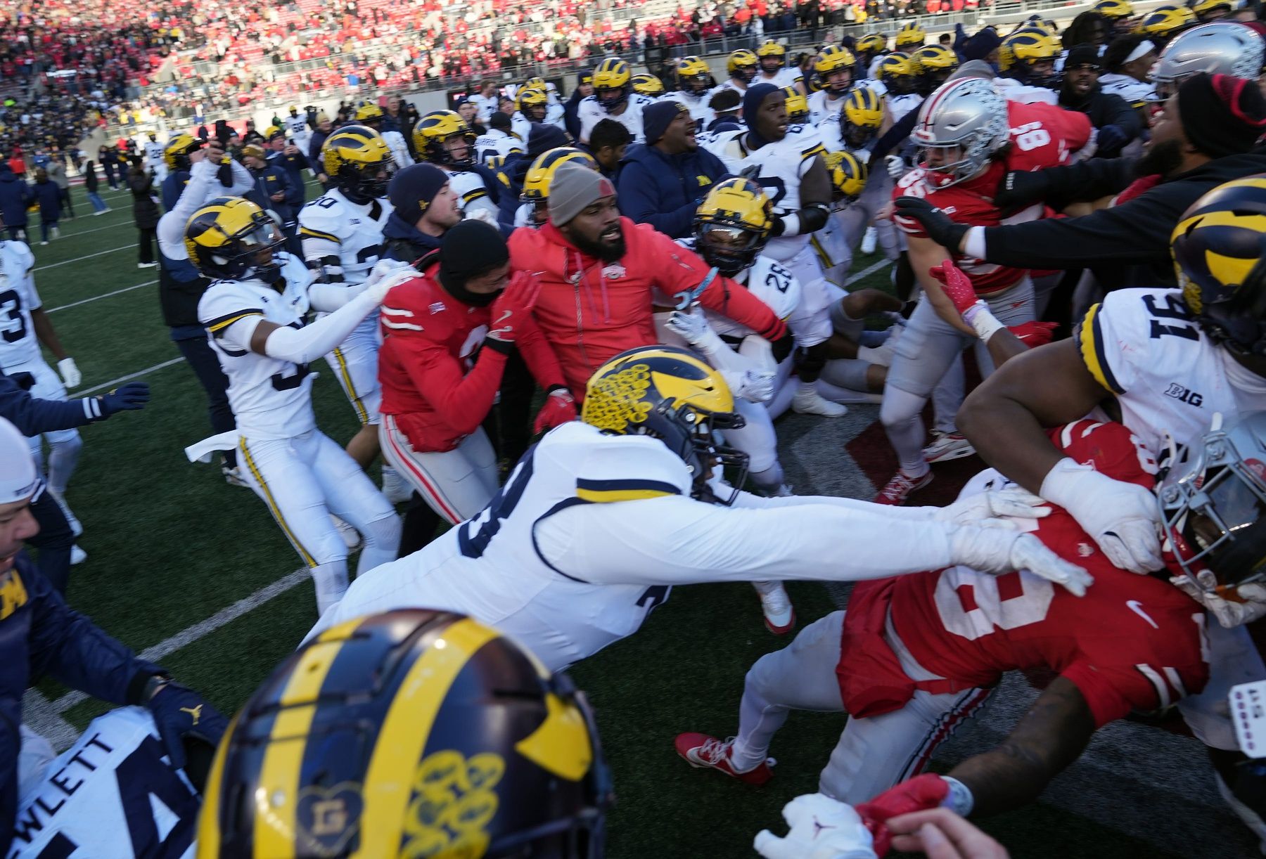 Deion Sanders Jr. Gives Massive Shoutout to the 'Camera Man' Covering the Full Michigan-Ohio State Brawl