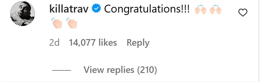 Travis Kelce congratulates Josh Allen and Hailee Steinfeld on their engagement.