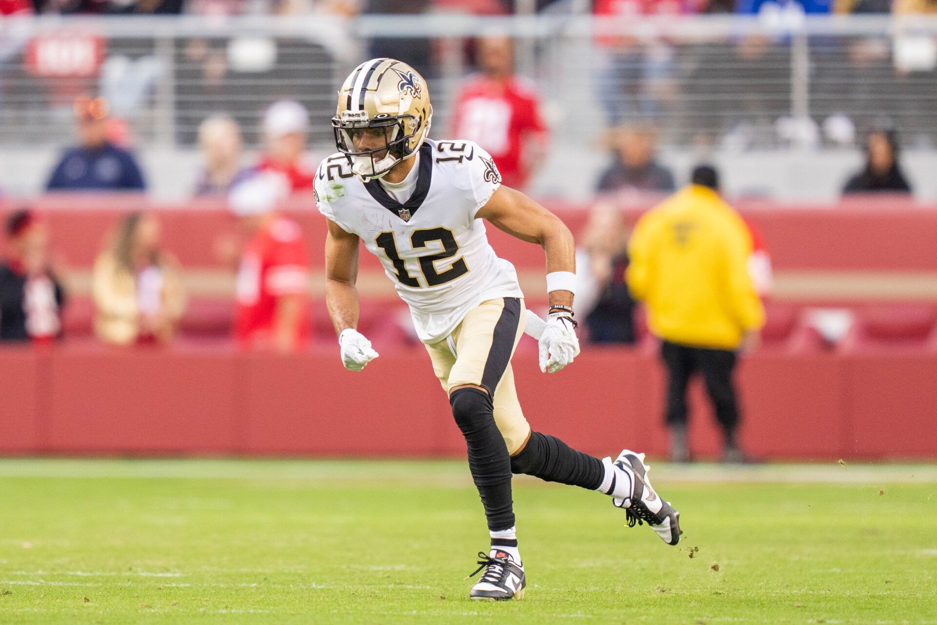 The Saints remain without star receiver Chris Olave. Here's the latest on Olave and his chances to return.