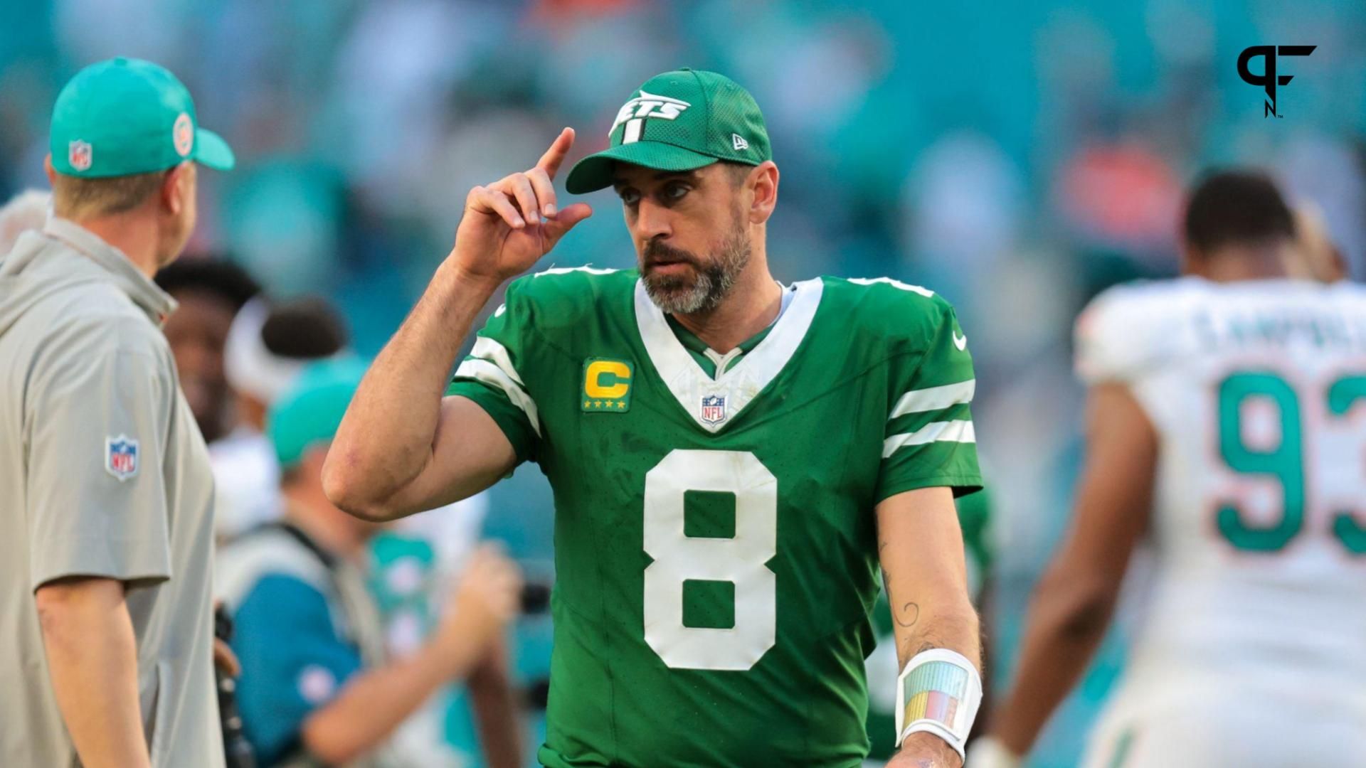 NFL fans called out Aaron Rodgers and the New York Jets as they crashed out of the playoffs after a 32-26 overtime loss to the Miami Dolphins.