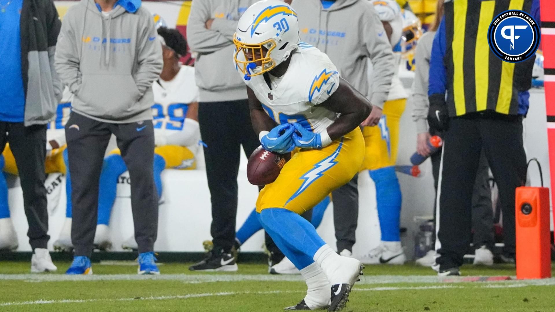 Kimani Vidal Waiver Wire Advice: Fantasy Outlook, FAAB Recommendation, and More for the Chargers RB