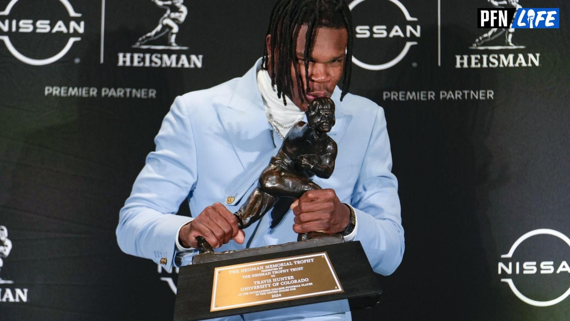 NFL-Bound Travis Hunter’s Fiancée Leanna Lenee Drops 5-Word Message Following Heisman Trophy Achievement