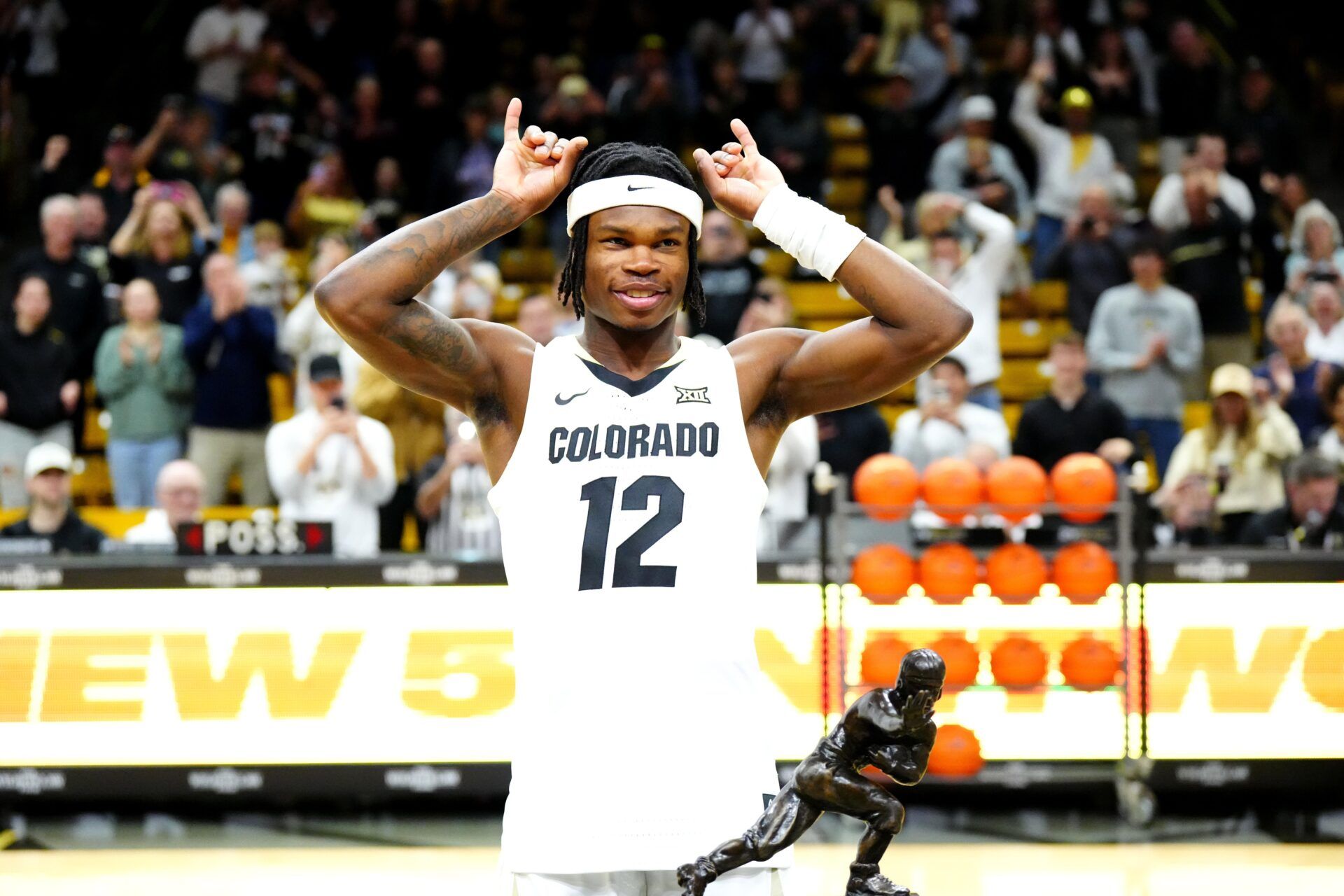 WATCH: NFL-Bound Travis Hunter and Shedeur Sanders Mark Their Presence to Colorado Buffaloes Basketball Team