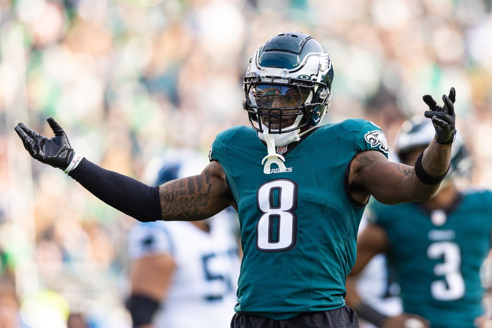 Eagles Star C.J. Gardner-Johnson Goes Live Midgame After Ejection, Curses Refs Out