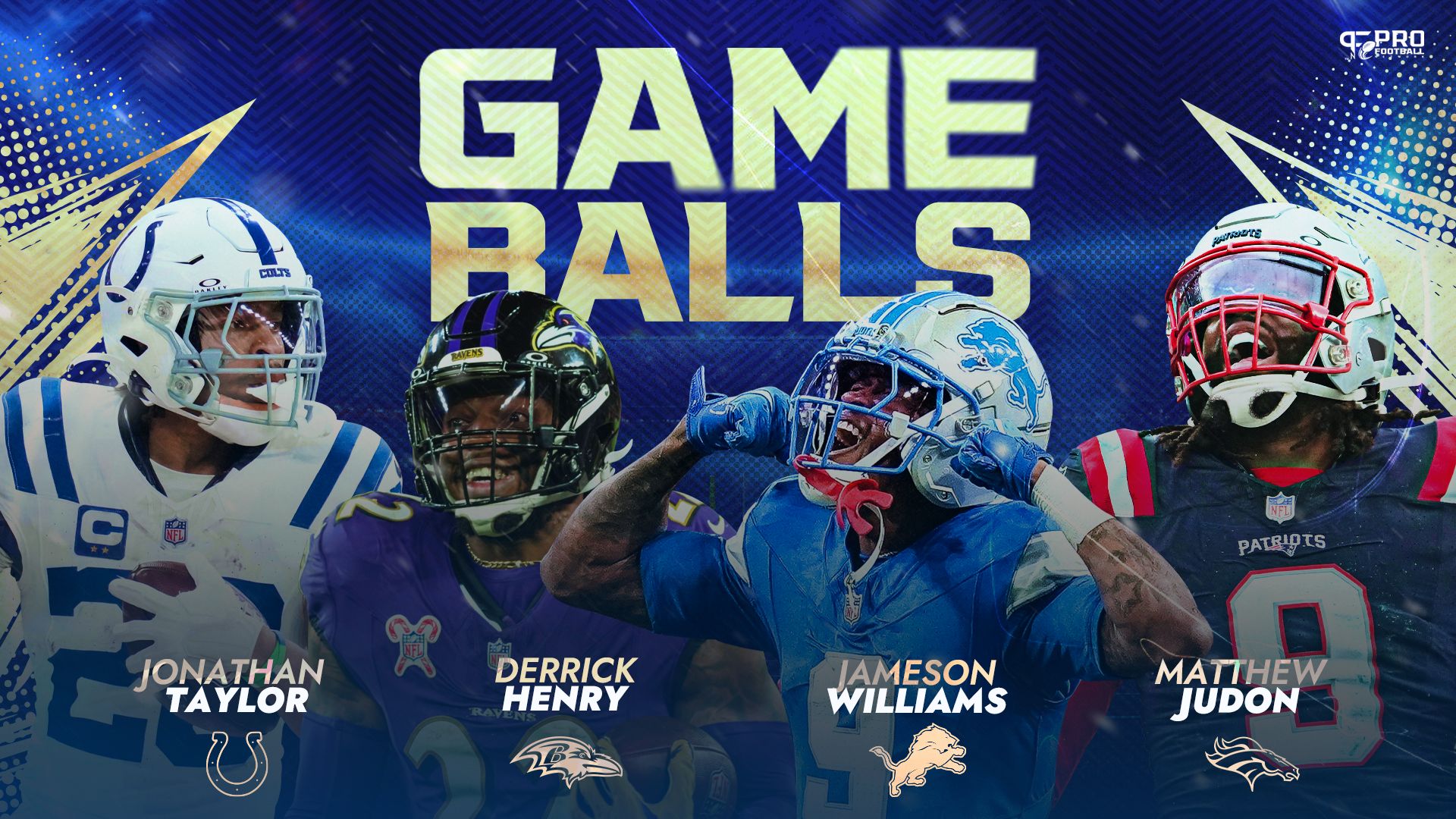 Pro Football Network's Week 16 Game Balls: Derrick Henry, Jameson Williams, Jonathan Taylor Honored