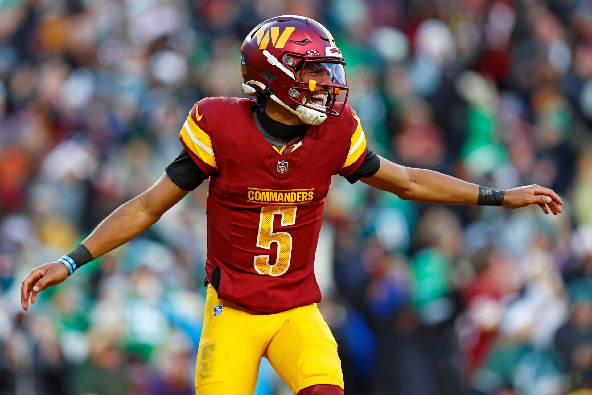 A former Eagles scout and Colin Cowherd discussed whether Jayden Daniels is a better option than Jalen Hurts going forward in the NFC East.