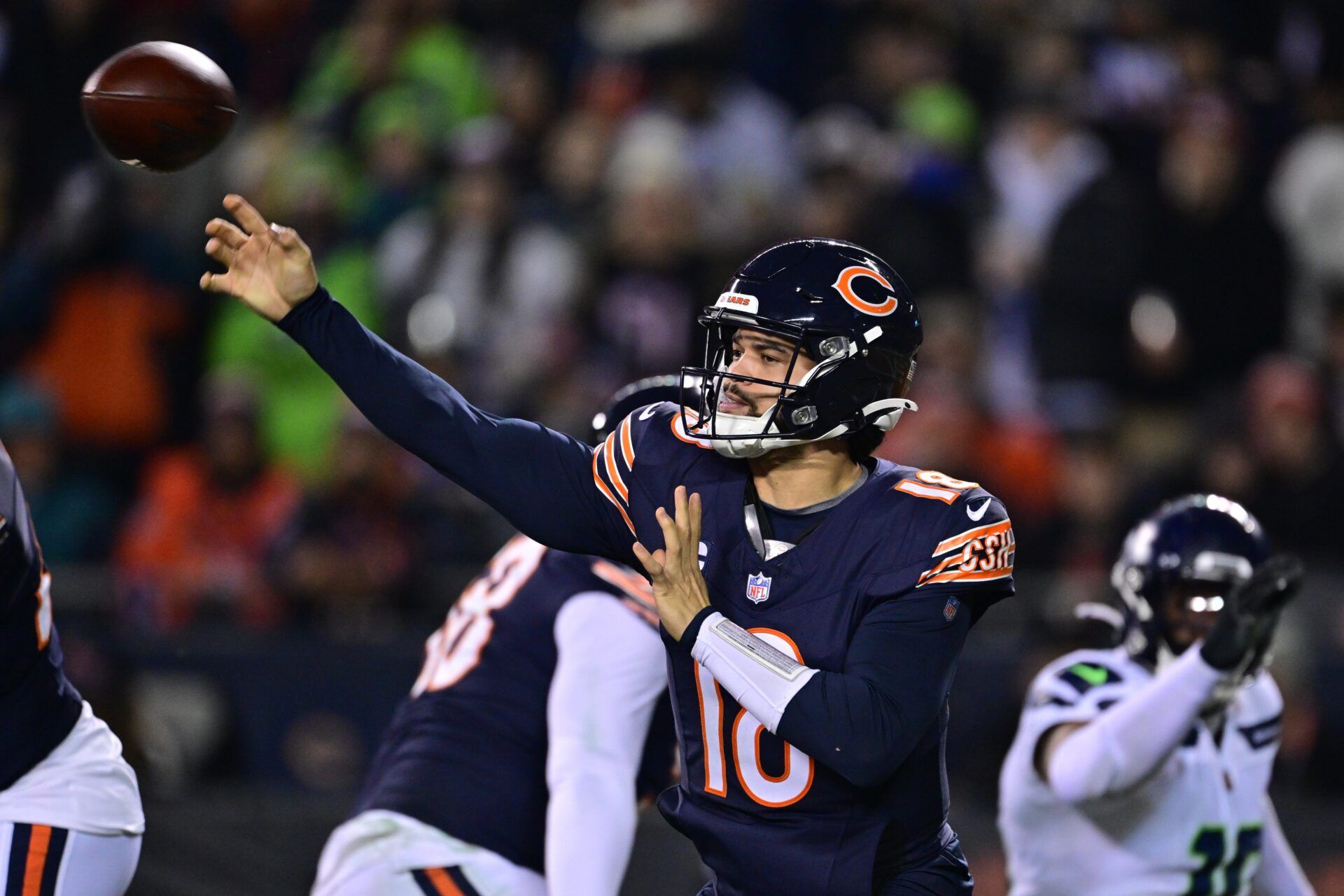 The Chicago Bears fans called out the team’s offensive line after their loss to the Seattle Seahawks on Thursday Night Football in Week 17.