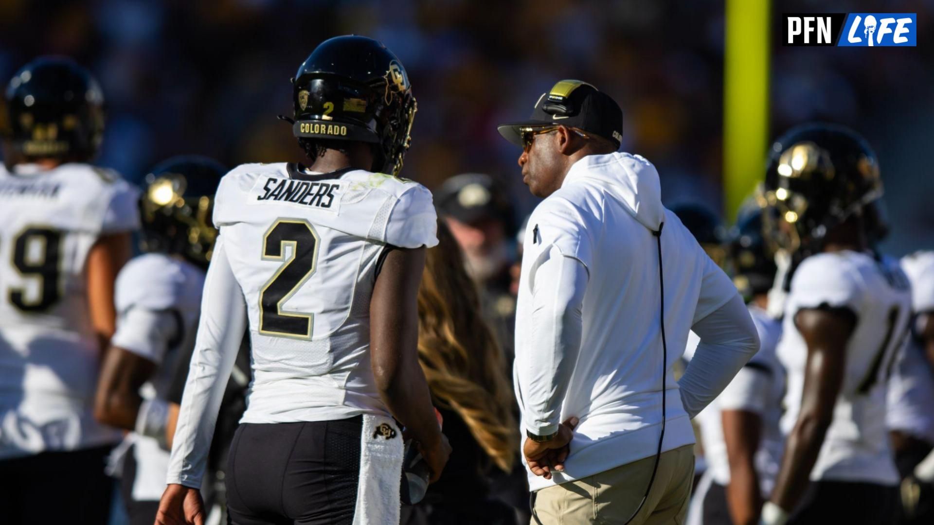 Deion Sanders' sons, Shedeur and Shilo Sanders, are playing in their final college football games. Coach Prime reacted to this ahead of the game.