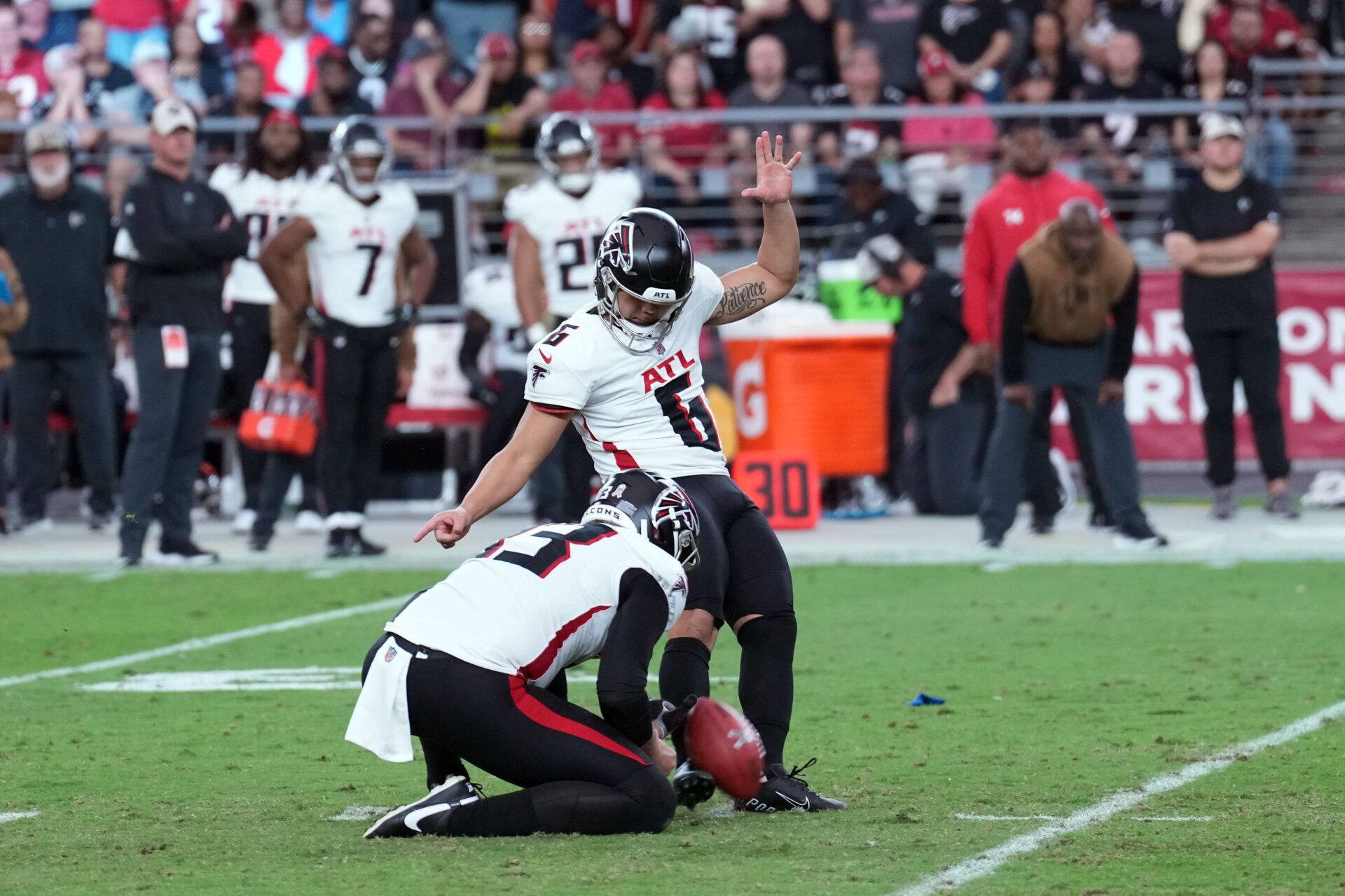 The Atlanta Falcons placed kicker Younghoe Koo on injured reserve just weeks before the NFL playoffs begin. Who is next in line in Atlanta?