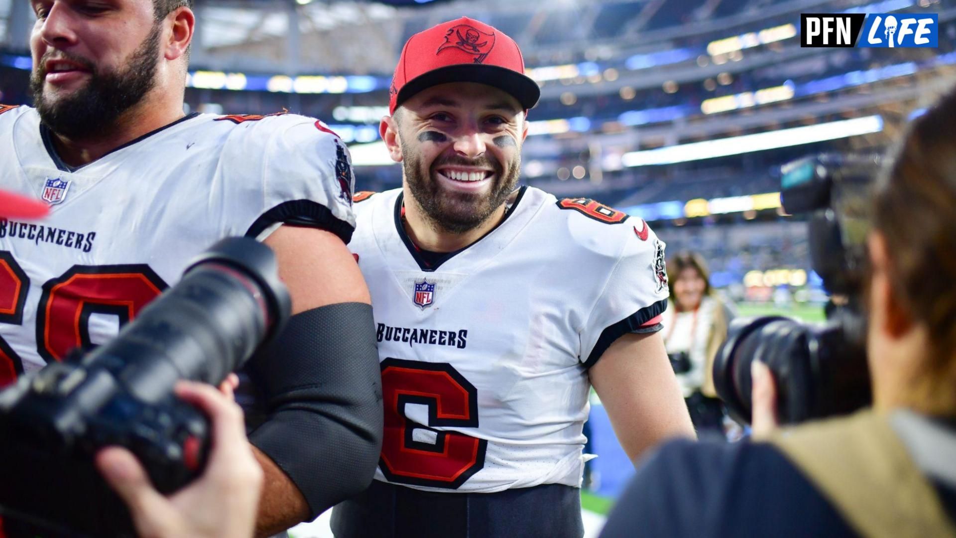 'HE KNOWS BALL' - QB Baker Mayfield Showed Up to Bucs-Panthers in a Pablo Sanchez Jersey and Fans Are Loving It