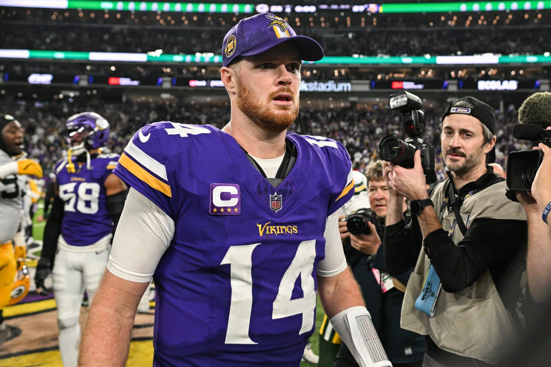 Vikings fans react to Sam Darnold leading team to win vs. Packers