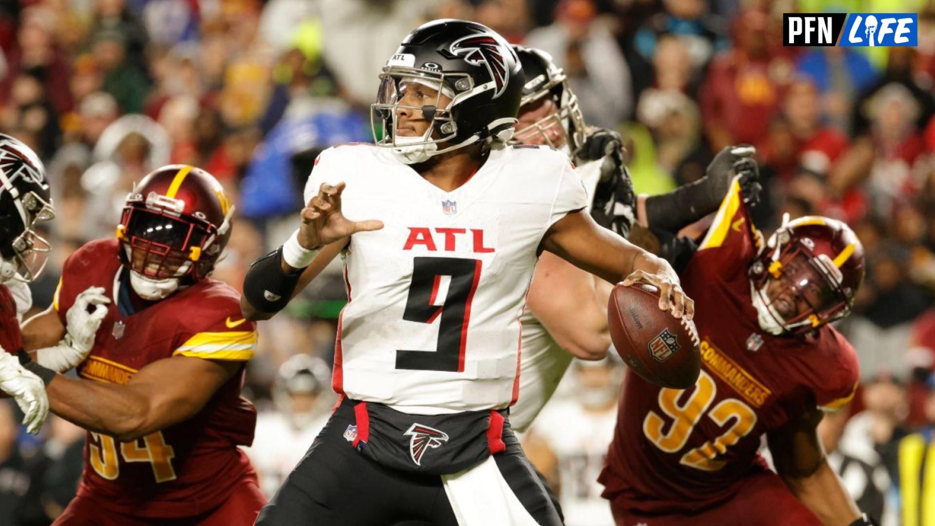 Even though the Atlanta Falcons lost in OT to the Washington Commanders, QB Michael Penix Jr. had a good game and received support from his fiancée.