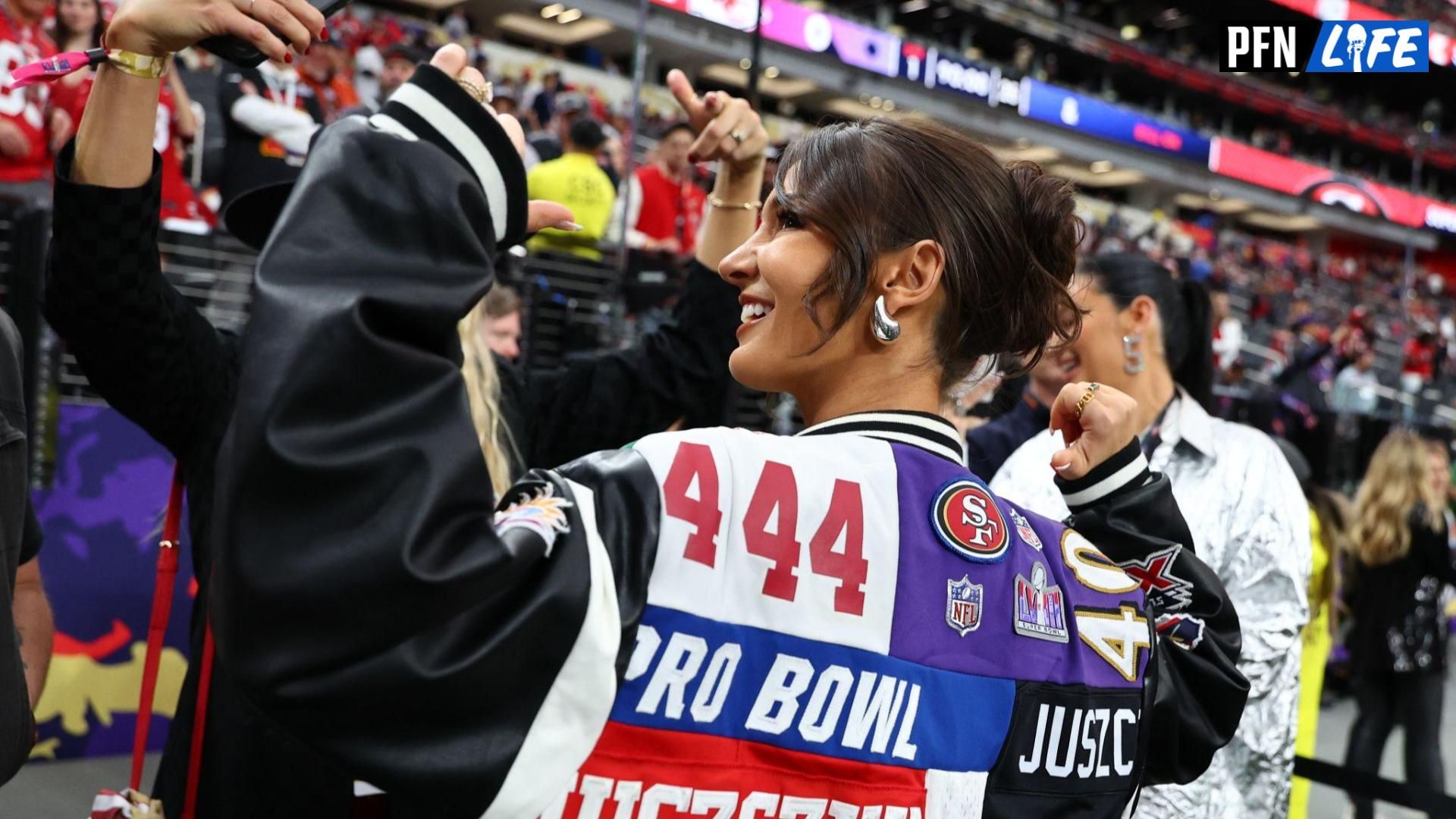 Kristin Juszczyk turns the 49ers' playoff miss into a style win, rocking custom fits and bold reels that keep her fashion game playoff-ready.