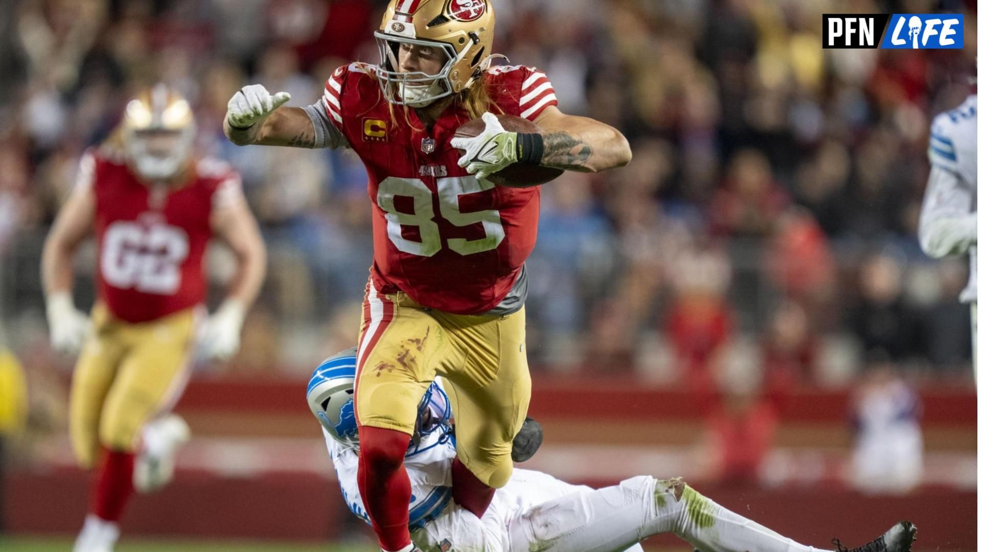 George Kittle’s Wife Claire Draws Attention to Remarkable Stat Highlighting 49ers TE’s Productive Year