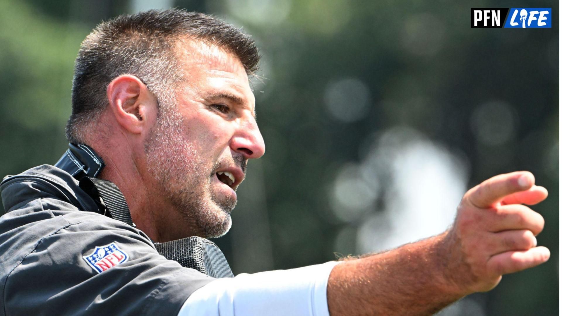 Aug 4, 2024; Cleveland Browns advisor Mike Vrabel during practice at the Browns training facility in Berea, Ohio.