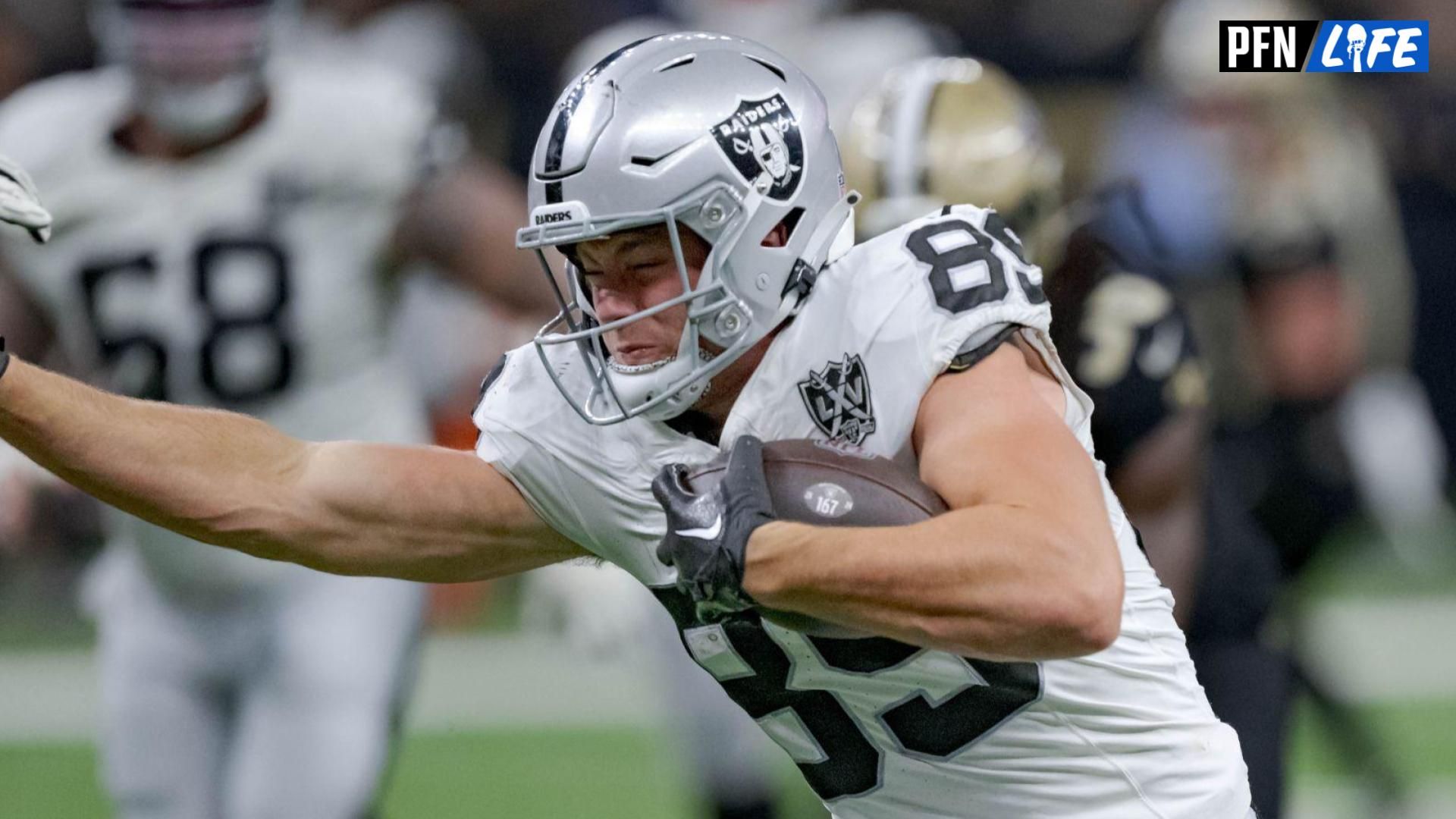 Brock Bowers' girlfriend Cameron Newell joins Raiders fans to push for the tight end being declared the OROY after breaking records.