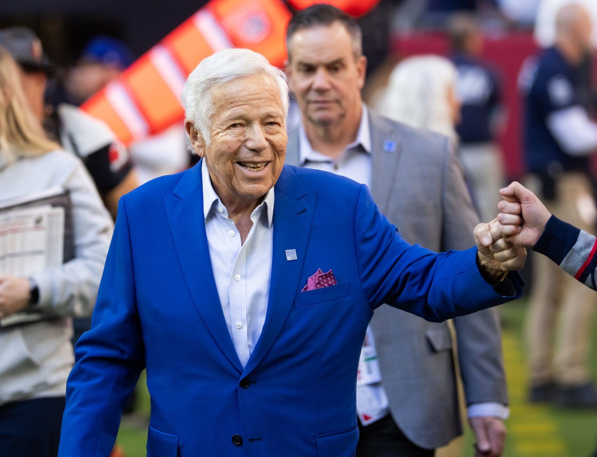 New England Patriots owner Robert Kraft prior to the game against the Arizona Cardinals at State Farm Stadium.