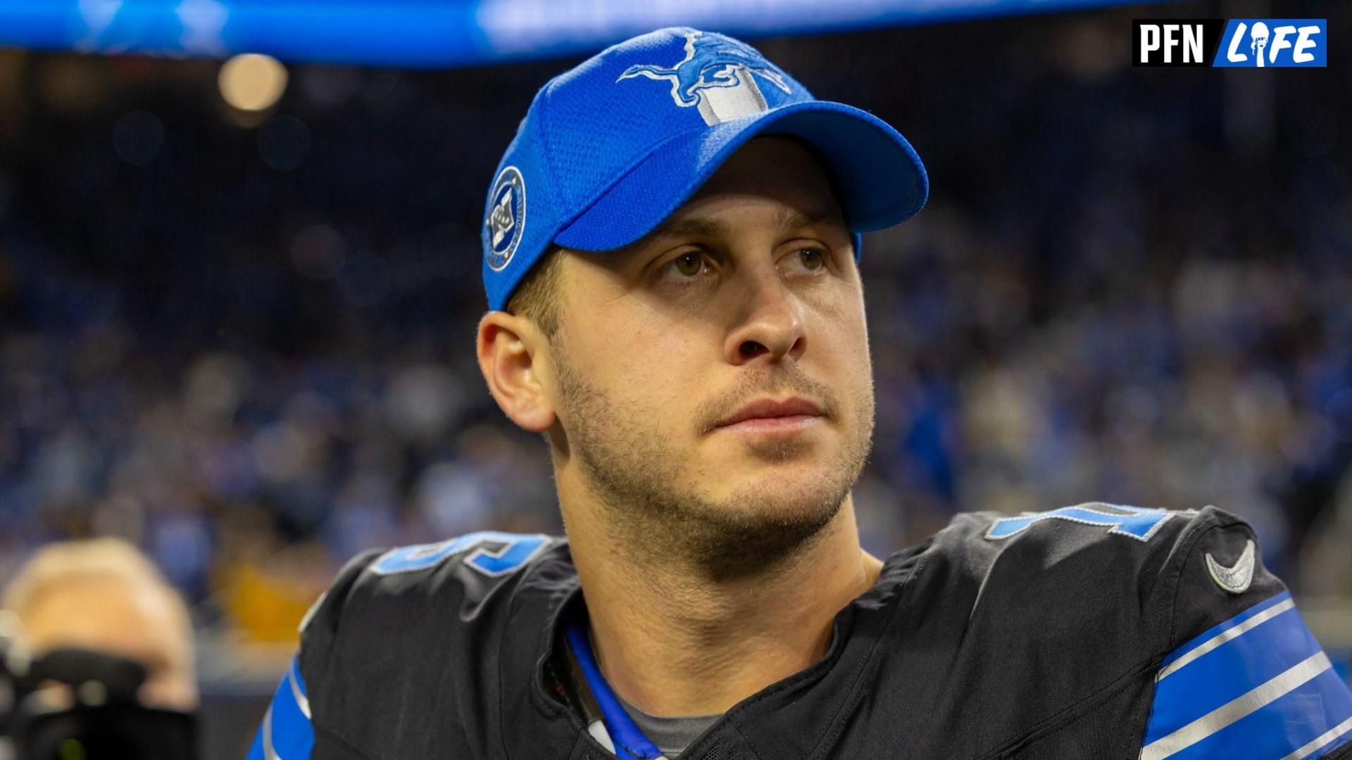 Detroit Lions quarterback Jared Goff's wife reposted a video she made four years ago, celebrating the Lions while filming for a swimsuit magazine.