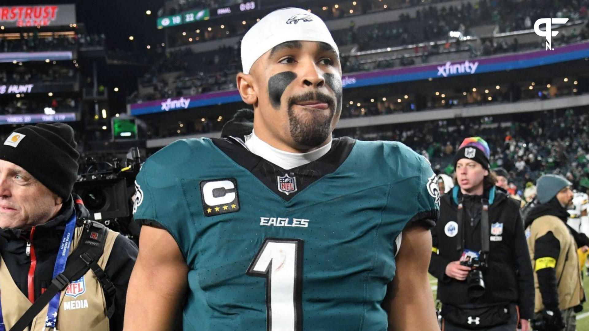 NFL fans on social media were not hyped about how Jalen Hurts played in the Eagles’ 22-10 win over the Packers in the Wild Card Round.