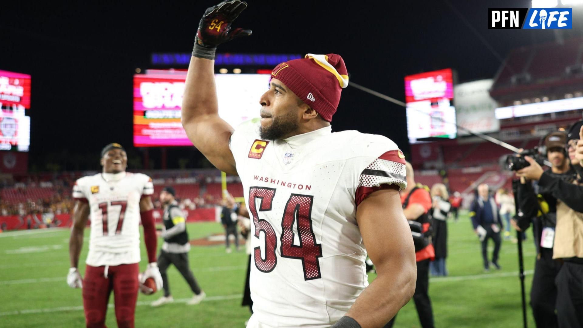 Buccaneers defensive tackle Greg Gaines had a hilarious interaction with veteran Commanders linebacker Bobby Wagner.