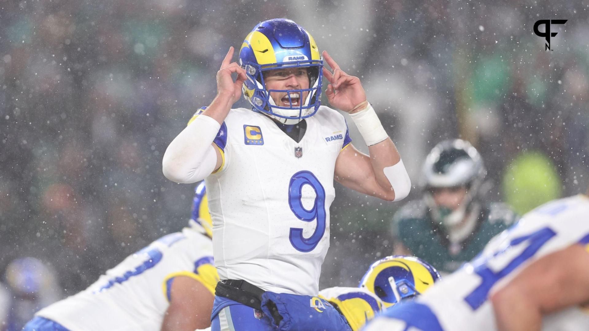 Matthew Stafford and the Rams' offense failed to convert on fourth down against the Eagles, sparking reactions from NFL fans on social media.