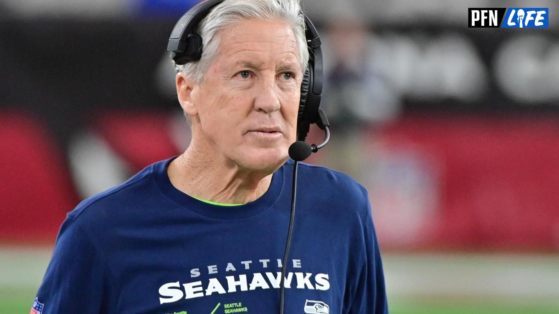 Seattle Seahawks head coach Pete Carroll looks on in the second half against the Arizona Cardinals at State Farm Stadium.