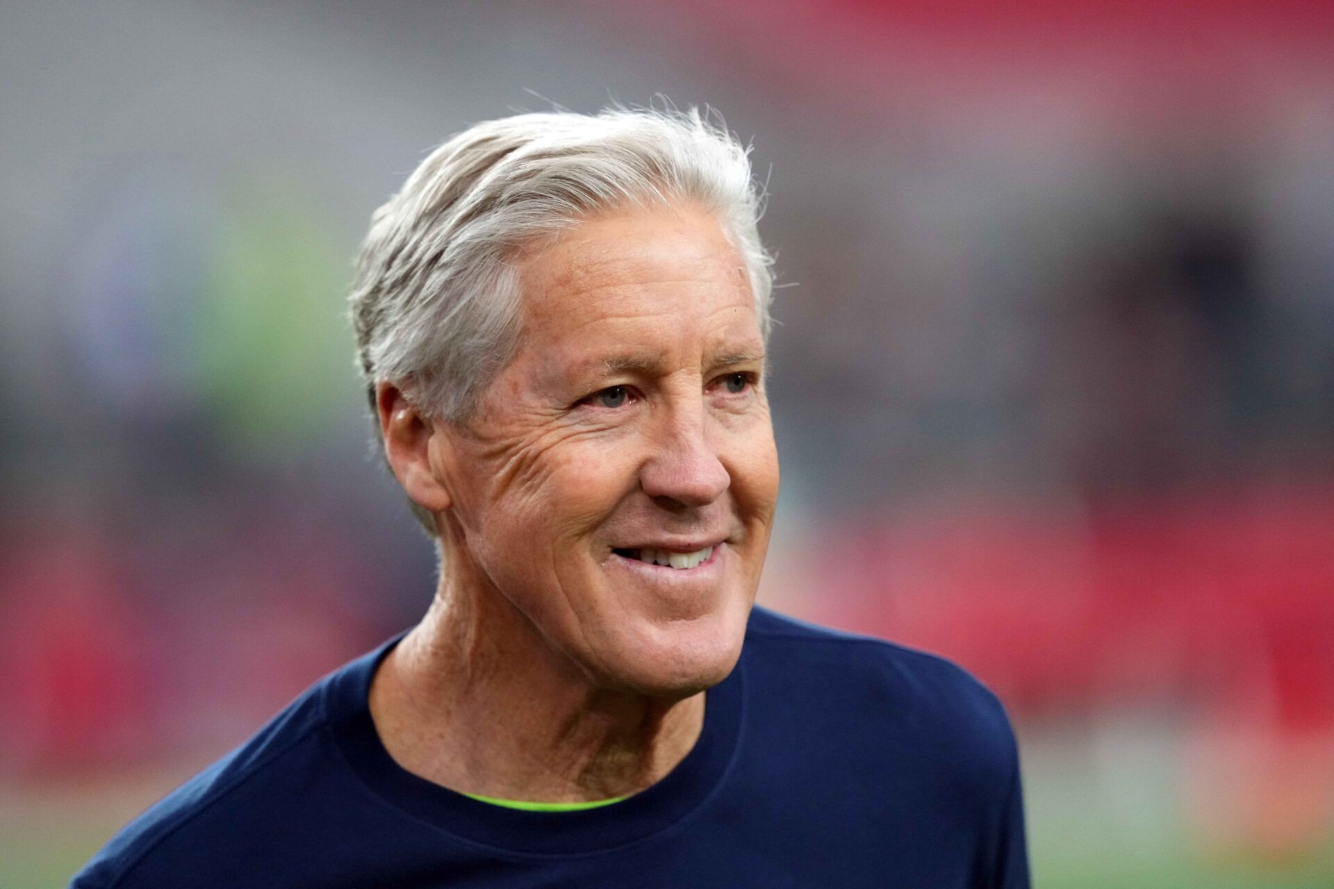 Seattle Seahawks head coach Pete Carroll looks on prior to facing the against the Arizona Cardinals at State Farm Stadium.