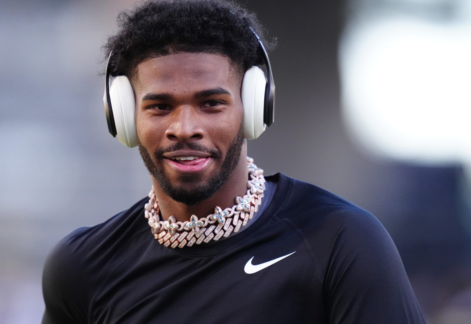 Colorado Buffaloes quarterback Shedeur Sanders (2) before the game against the Utah Utes at Folsom Field.