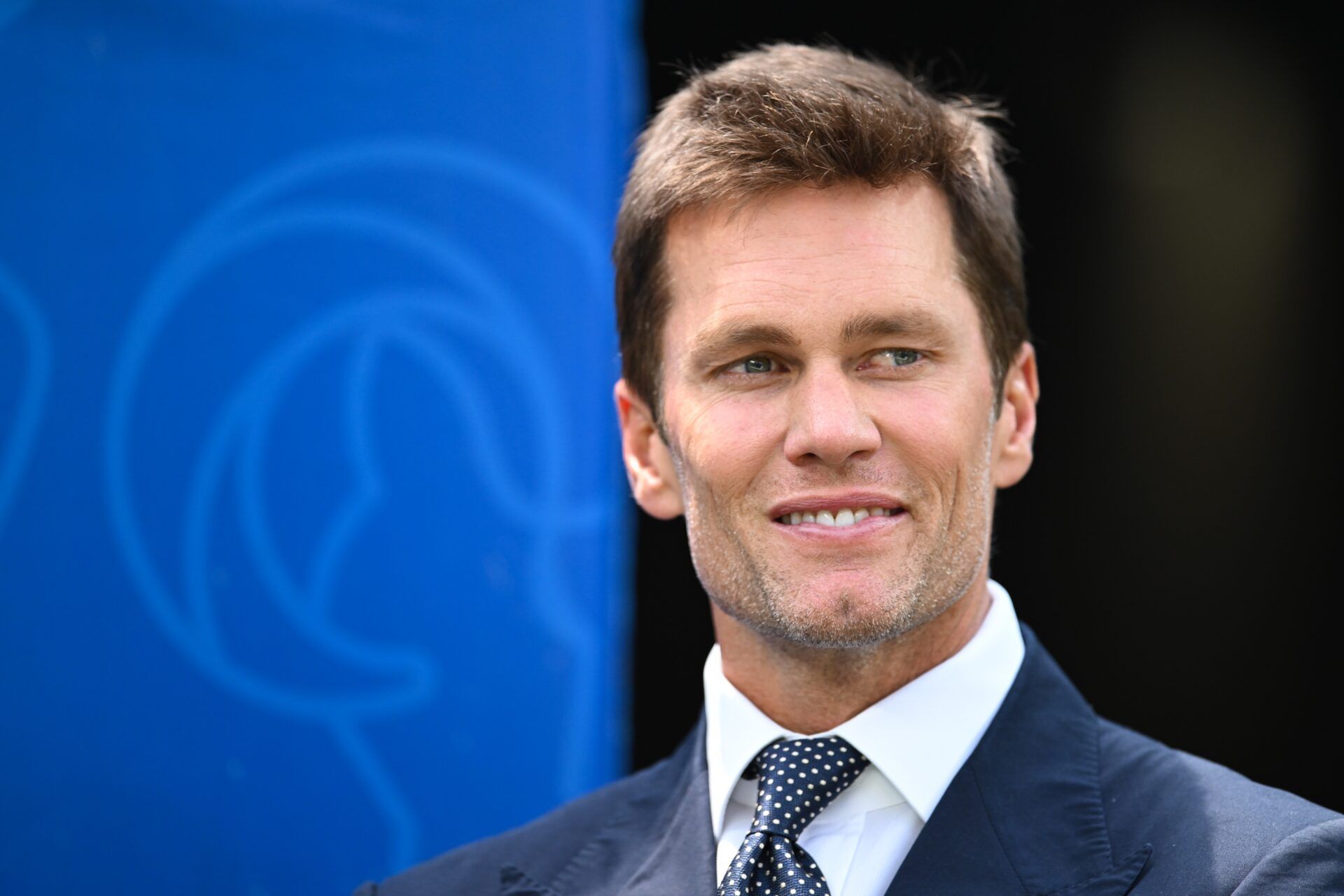 New England Patriots retired quarterback Tom Brady before the game between the Los Angeles Rams and the Dallas Cowboys at SoFi Stadium.