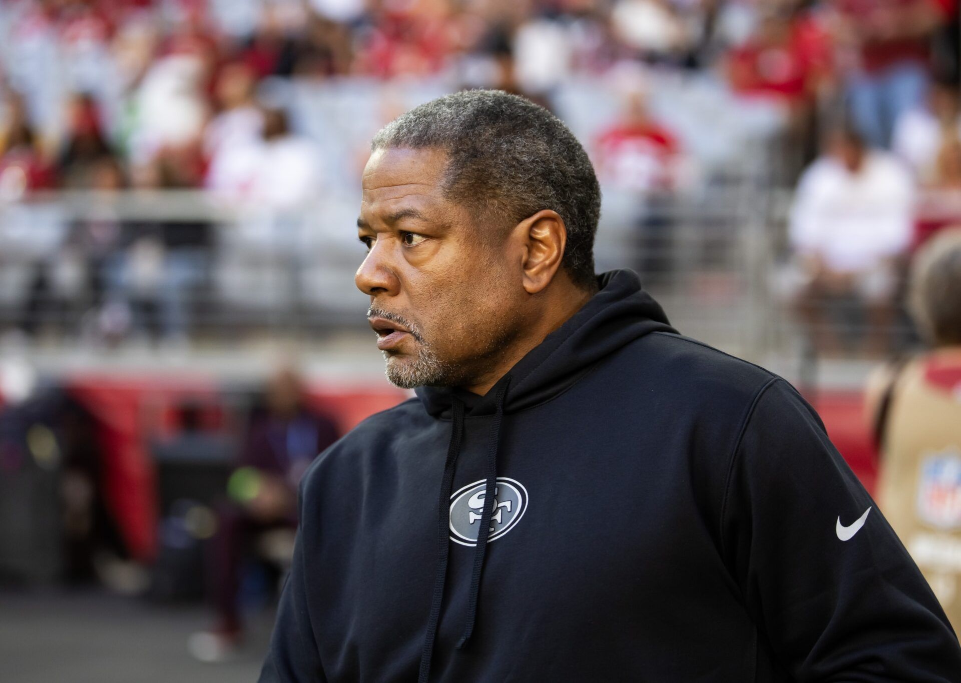 San Francisco 49ers defensive coordinator Steve Wilks against the Arizona Cardinals at State Farm Stadium.