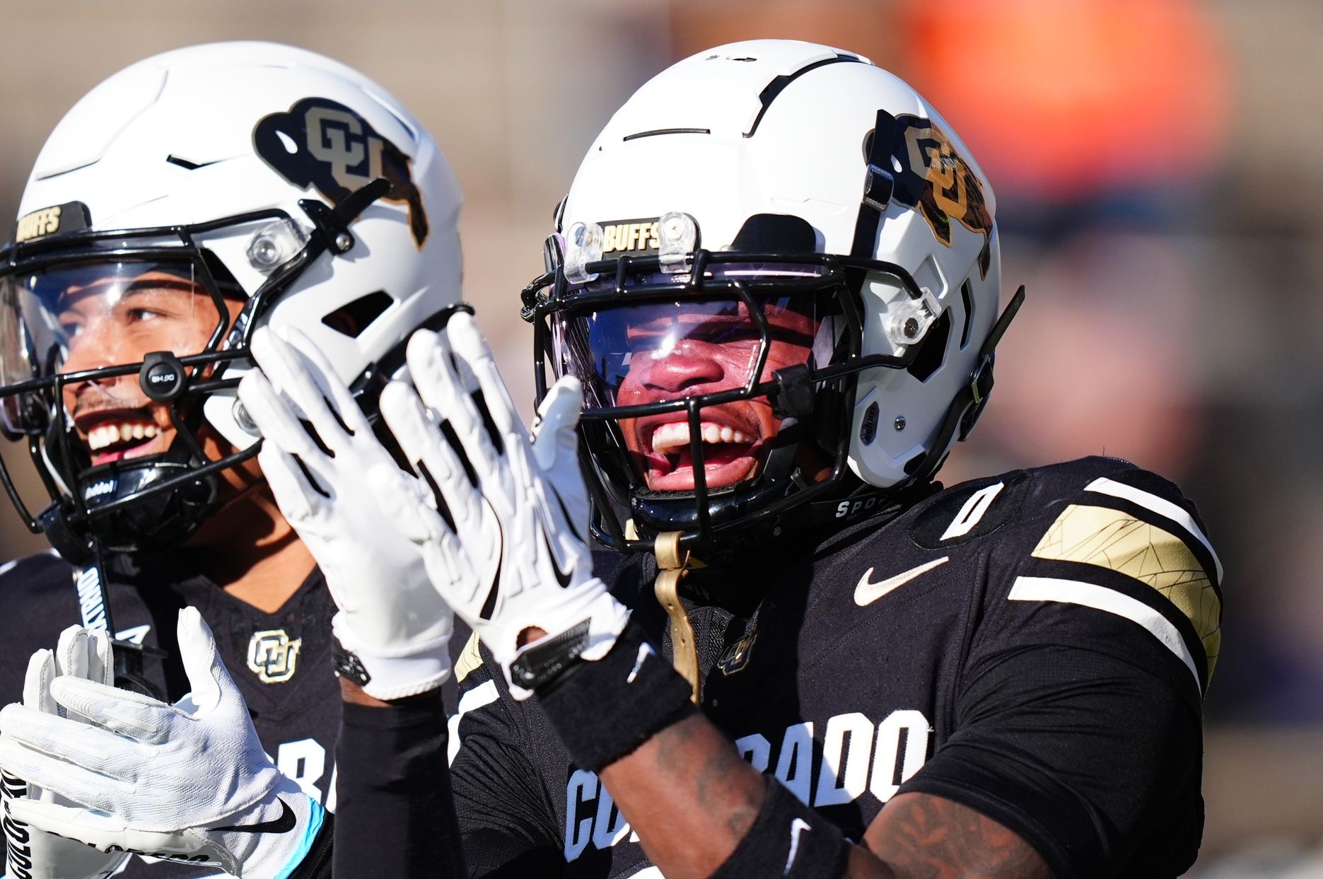 Colorado Buffaloes wide receiver Travis Hunter (12) before the game against the Oklahoma State Cowboys at Folsom Field.