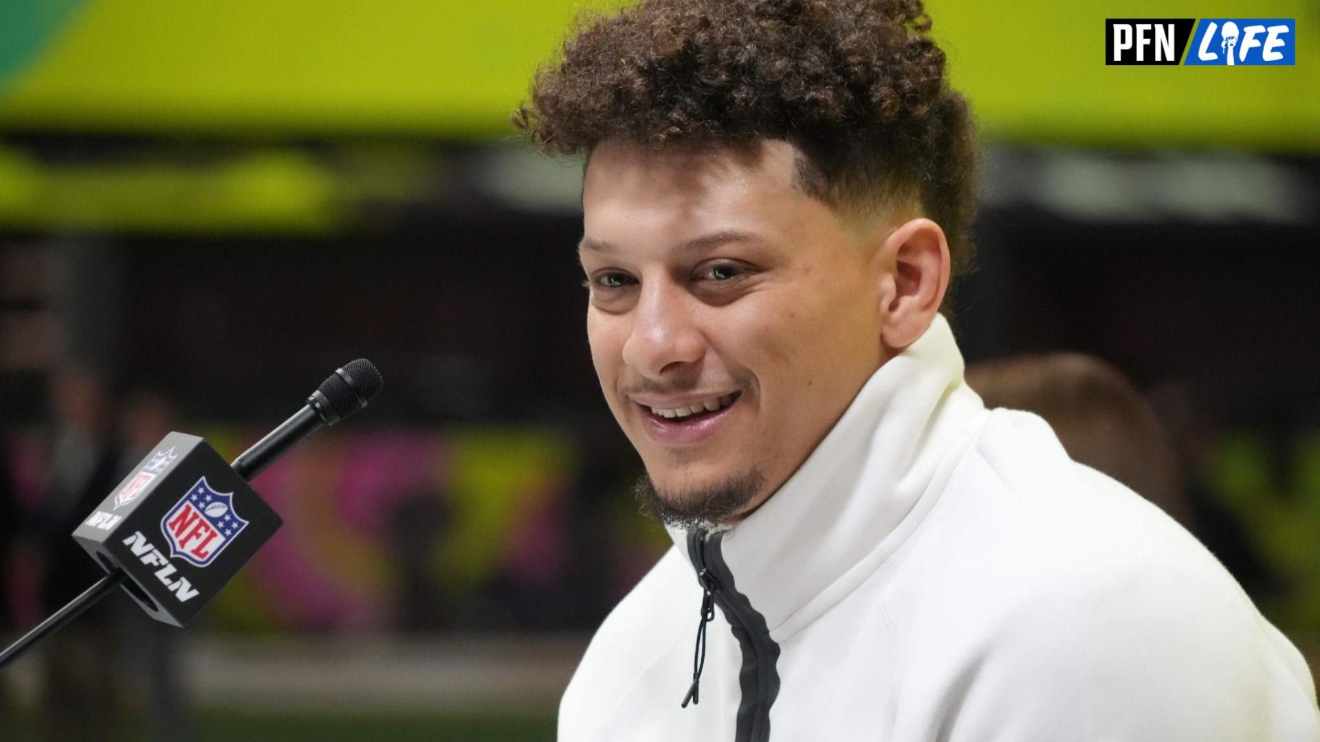 Kansas City Chiefs quarterback Patrick Mahomes (15) during Super Bowl LIX Opening Night at Ceasars Superdome.