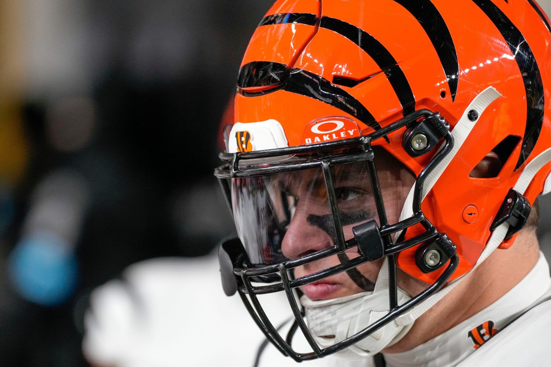 Cincinnati Bengals defensive end Trey Hendrickson (91) takes the field for the first quarter of the NFL Week 18 game between the Pittsburgh Steelers and the Cincinnati Bengals at Acrisure Stadium in Pittsburgh on Saturday, Jan. 4, 2025.