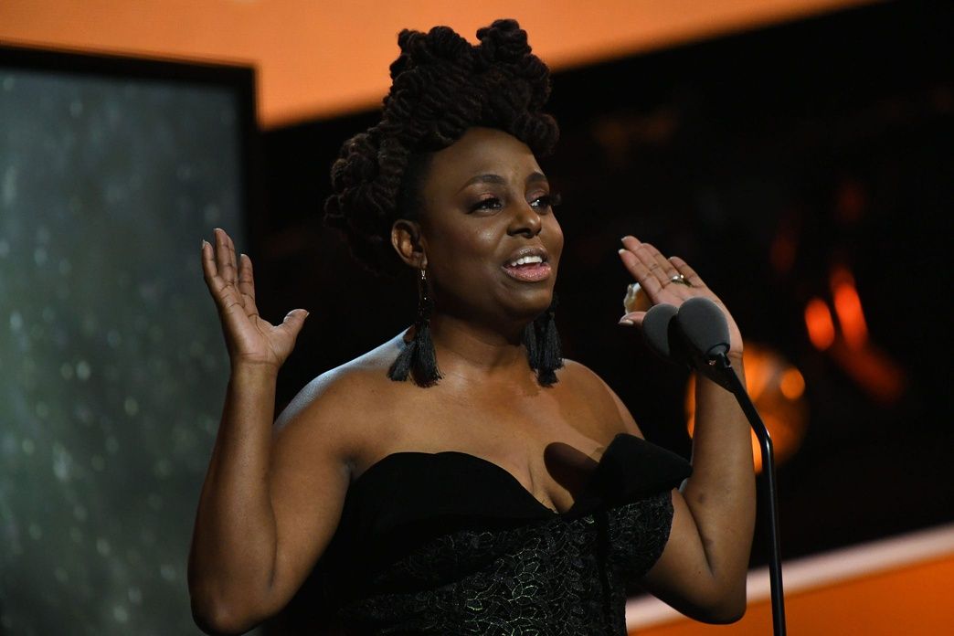 Ledisi during the Grammy Awards Premiere Ceremony at The Theater at Madison Square Garden.