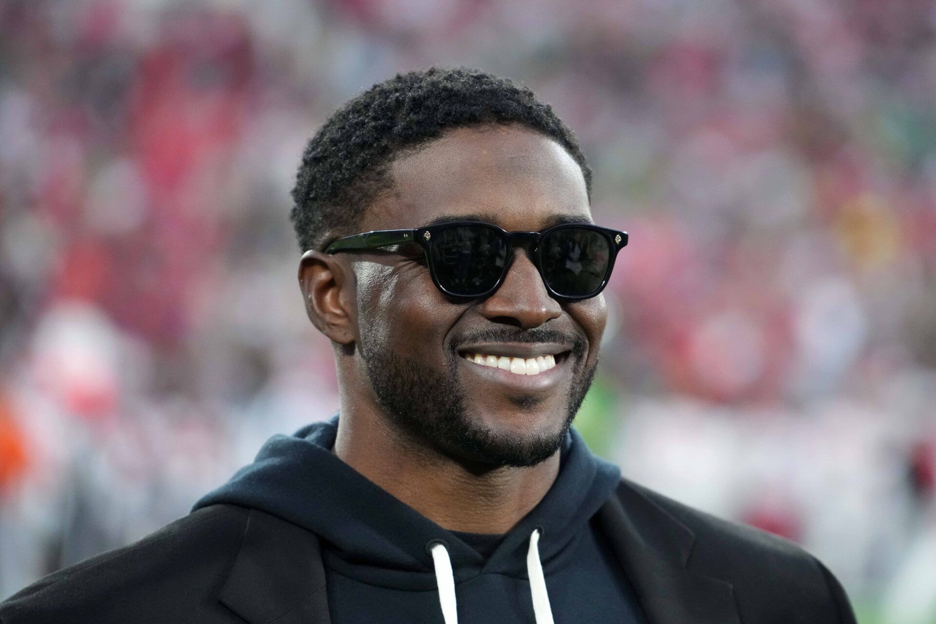 Southern California Trojans former running back and Rose Bowl Hall of Fame inductee Reggie Bush during a CFP Quarterfinal at Rose Bowl Stadium.