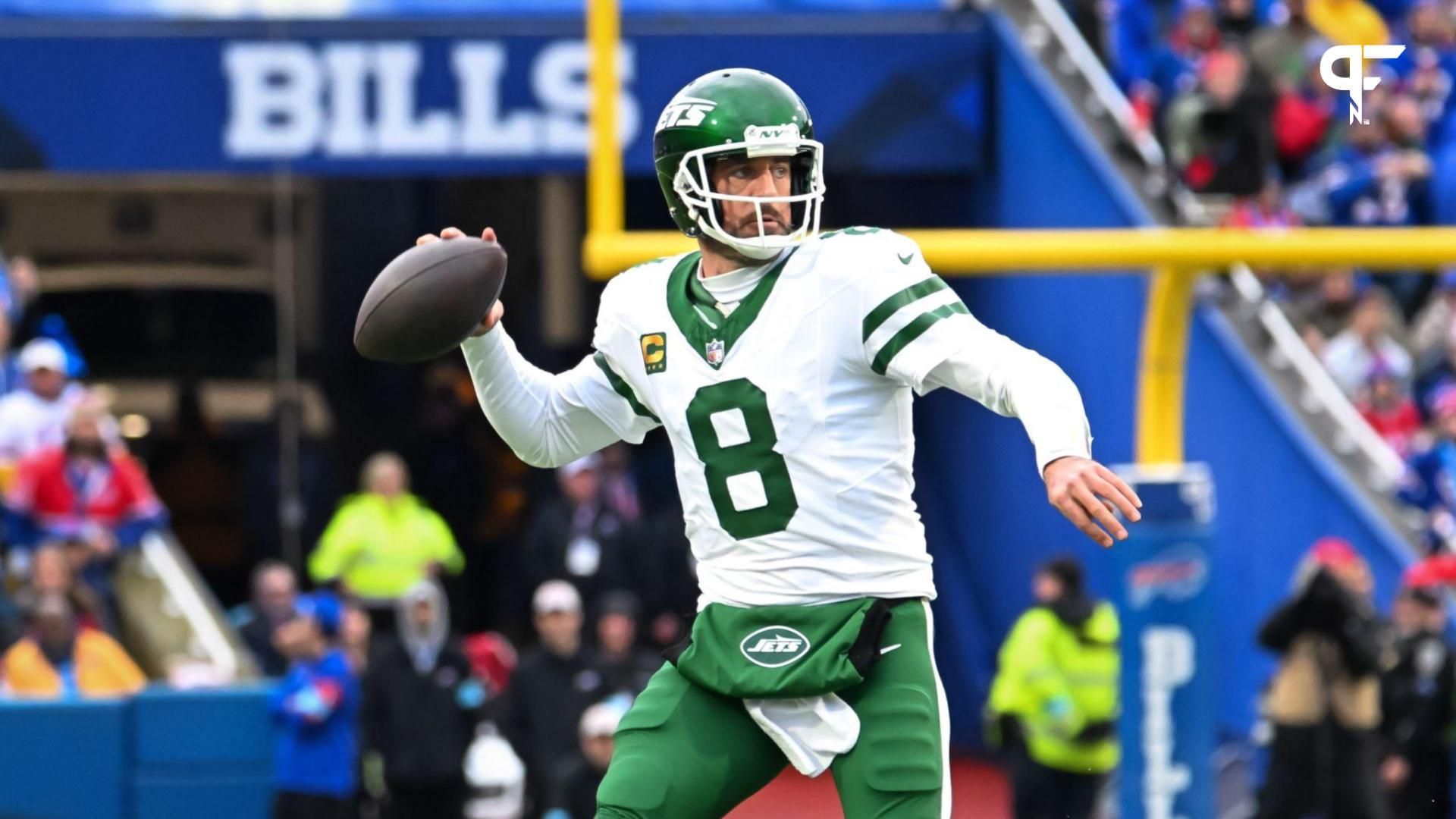 The New York Jets posted a thank you message on X for Aaron Rodgers, sparking an influx of fans clowning the QB in the replies.