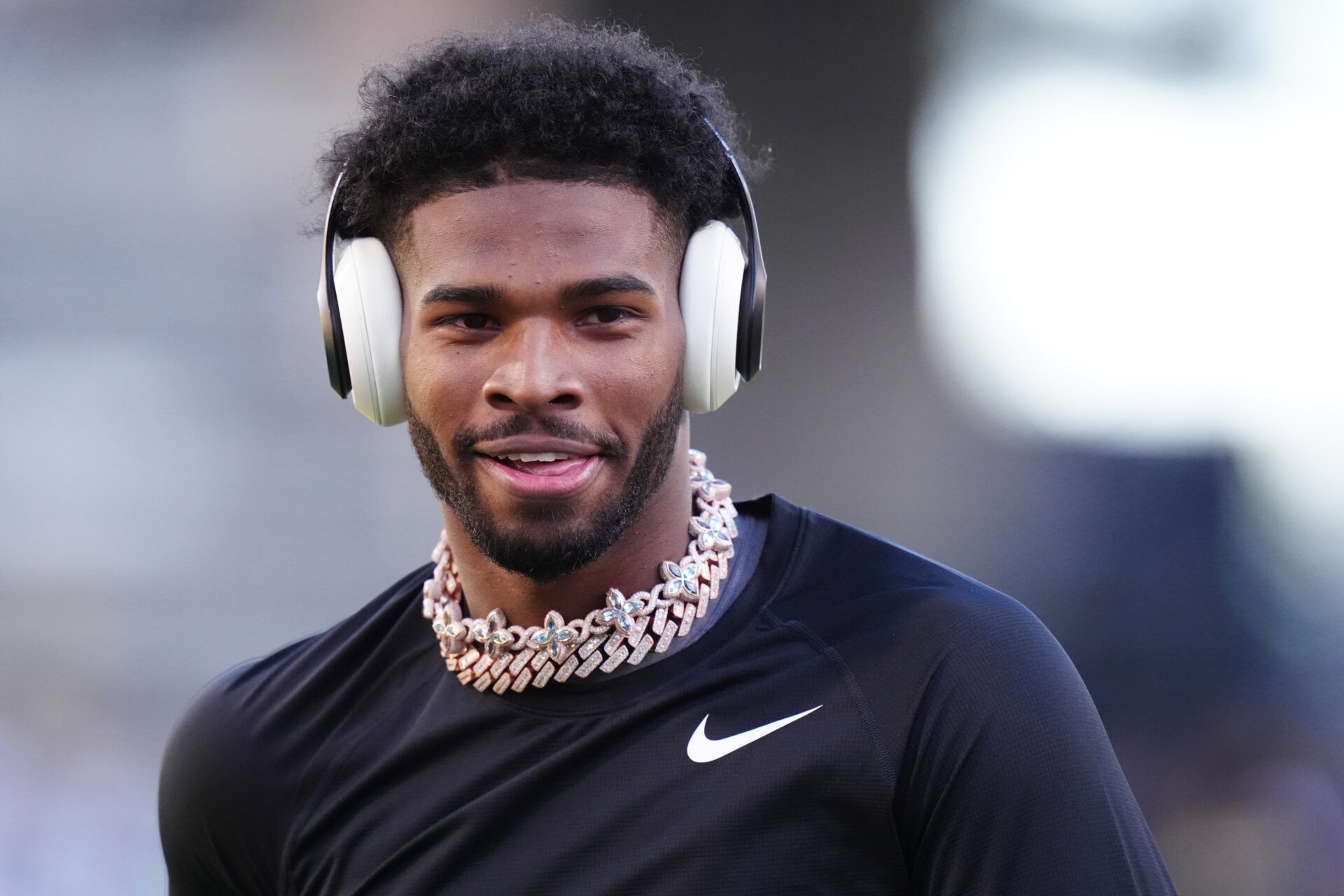 Colorado Buffaloes quarterback Shedeur Sanders (2) before the game against the Utah Utes at Folsom Field.