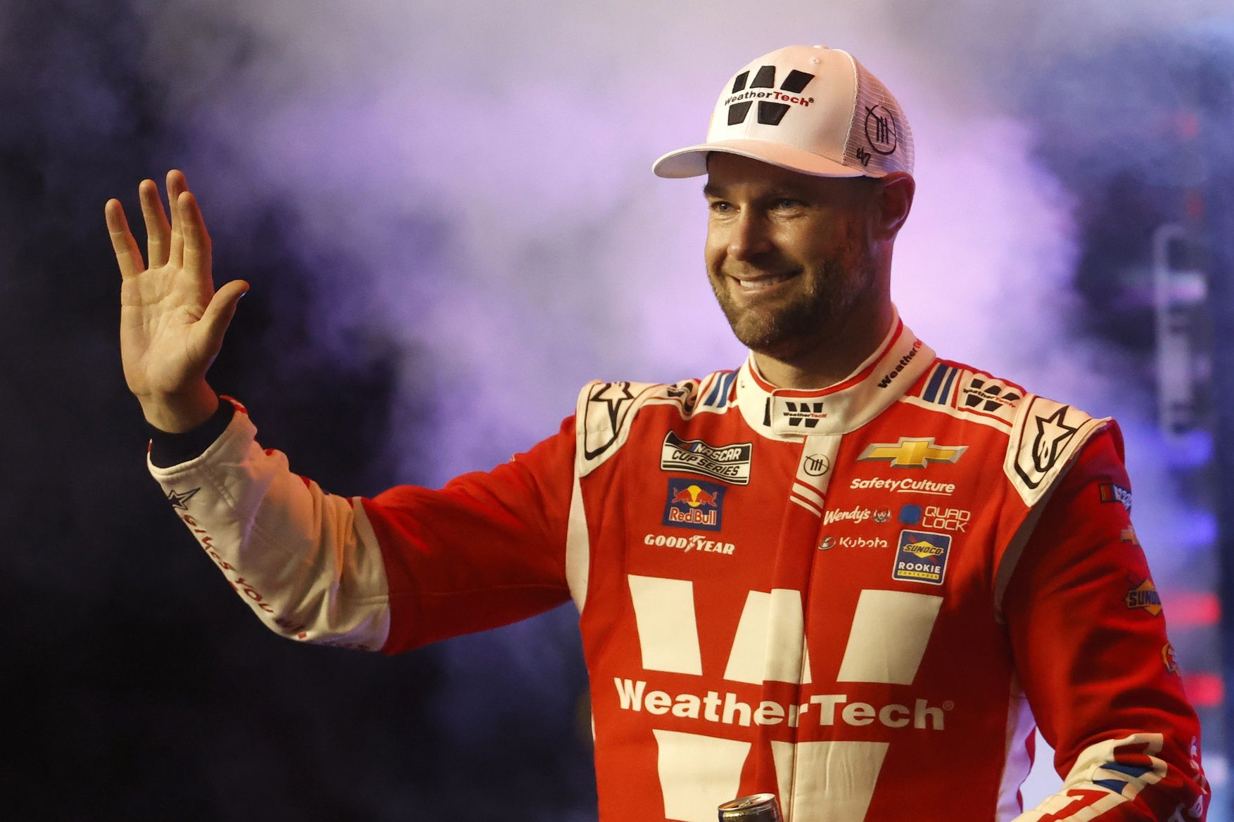 NASCAR Cup Series driver Shane Van Gisbergen (88) during driver introductions for the Duels at Daytona International Speedway.