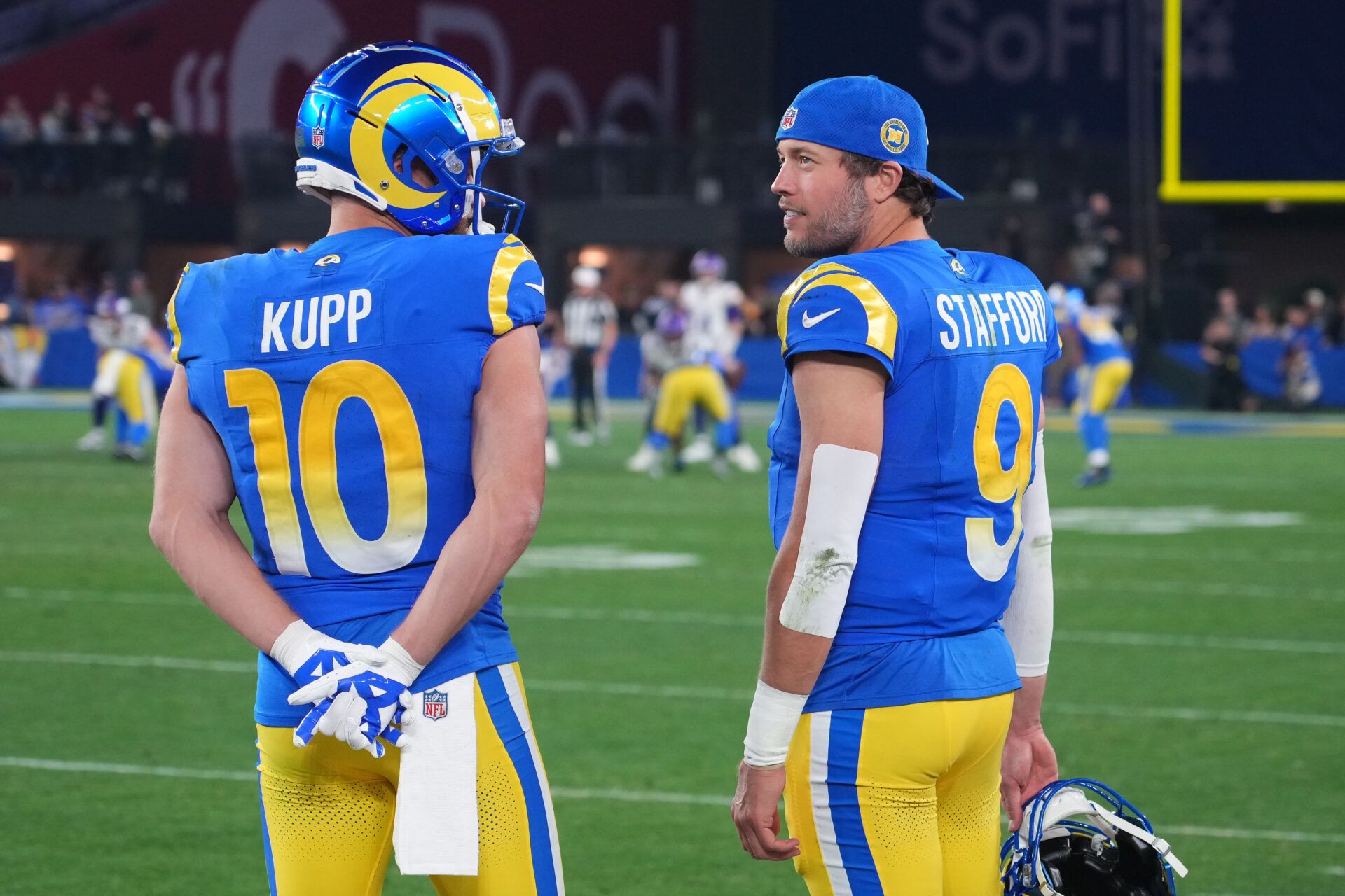 The Los Angeles Rams have some aging assets that also carry significant cap hits. A former Super Bowl QB says a trade could be coming.