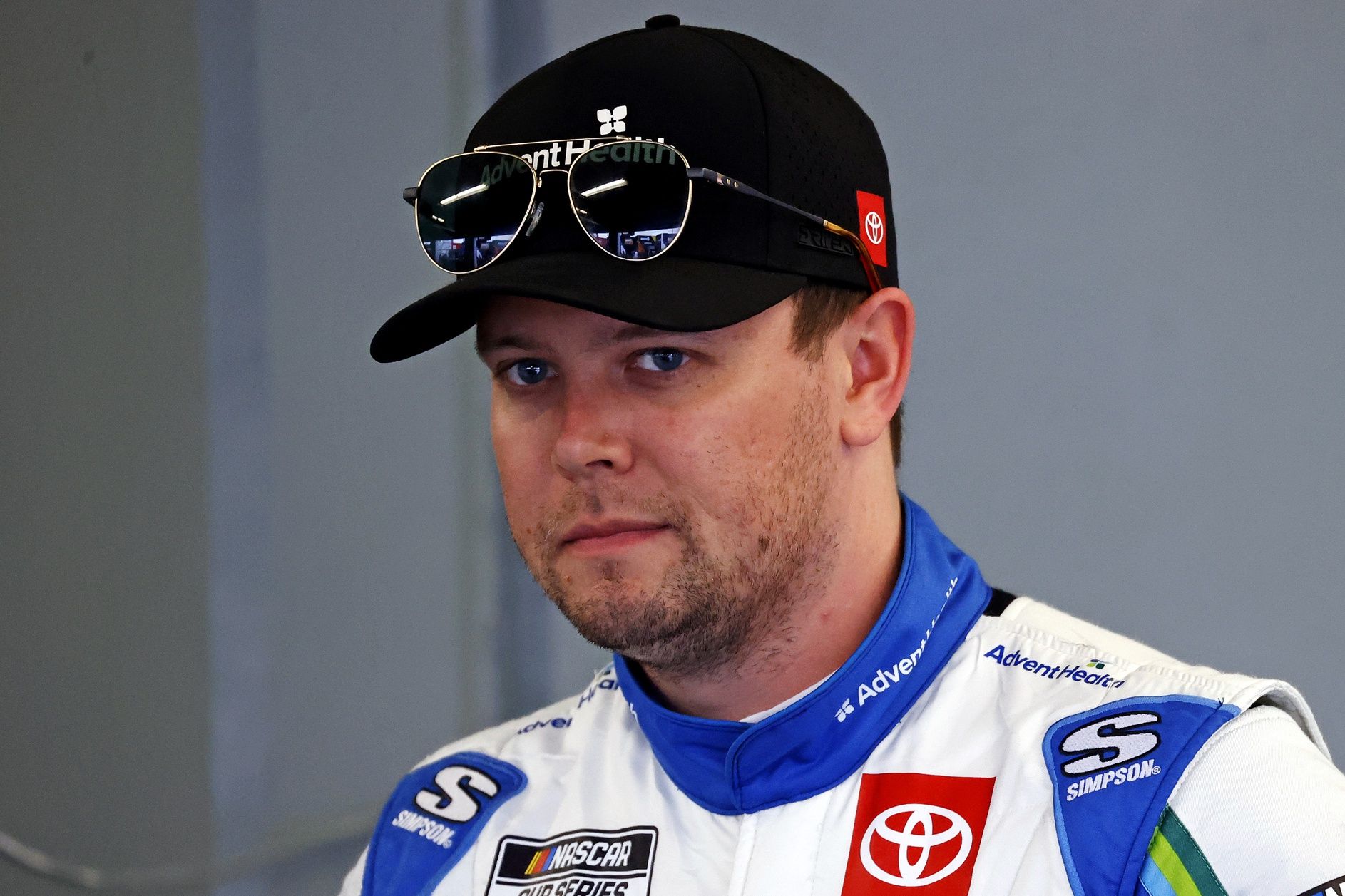 NASCAR Cup Series driver Erik Jones (43) during practice for the Daytona 500 at Daytona International Speedway.