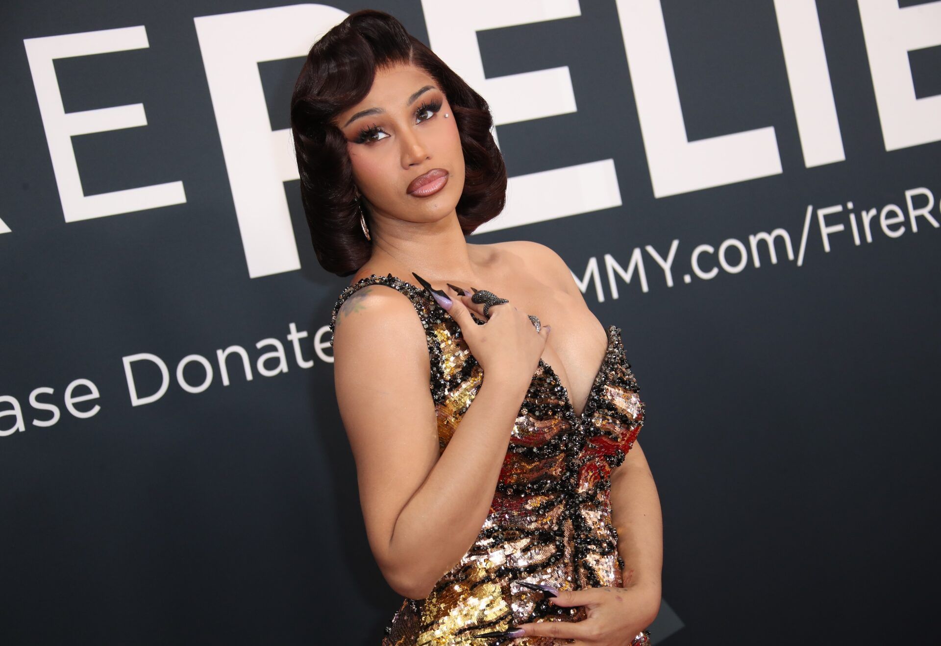 Cardi B at the 67th Annual Grammy Awards at Crypto.com Arena in Los Angeles on Sunday, Feb. 2, 2025.