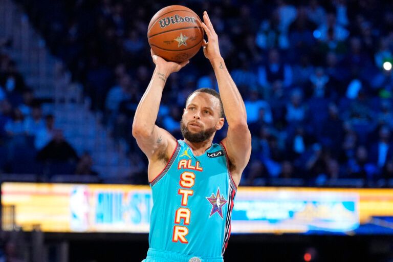 WATCH: $42.1 Million NBA All-Star Challenges Warriors Superstar Stephen Curry to Half-Court Shooting Contest