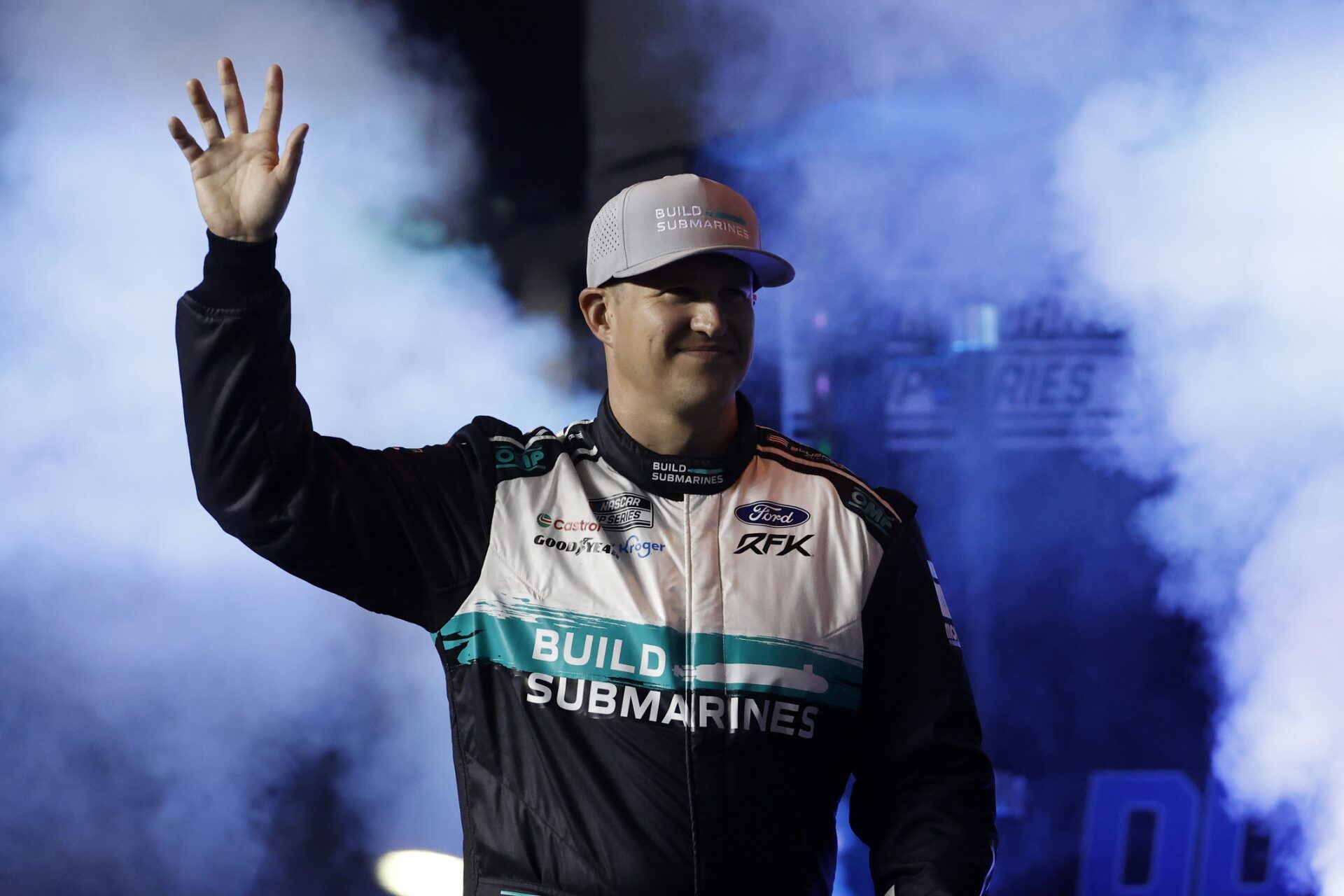 NASCAR Cup Series driver Ryan Preece (60) during driver introductions for the Duels at Daytona International Speedway.