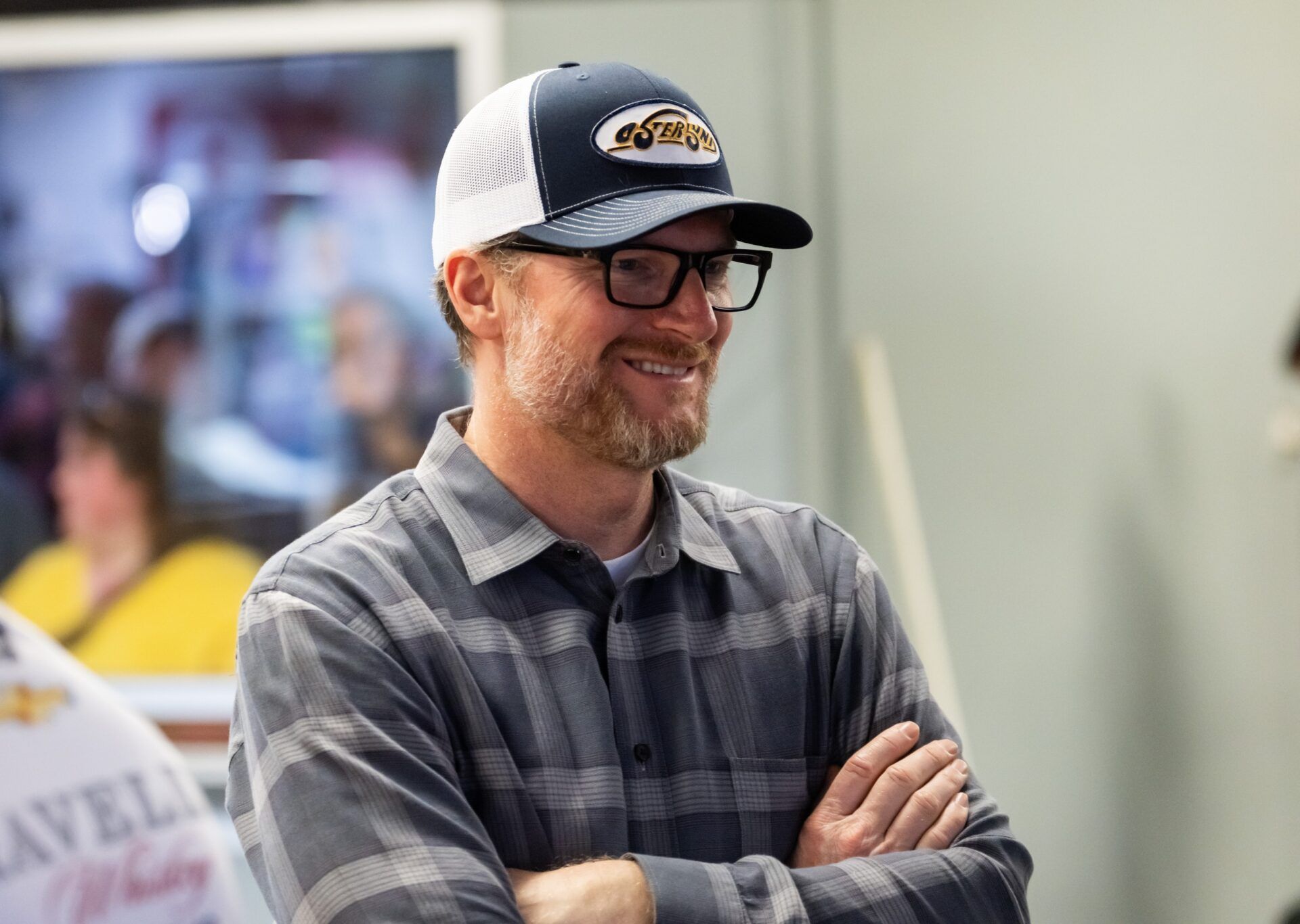 NASCAR Cup Series team owner Dale Earnhardt Jr during practice for the Daytona 500 at Daytona International Speedway.