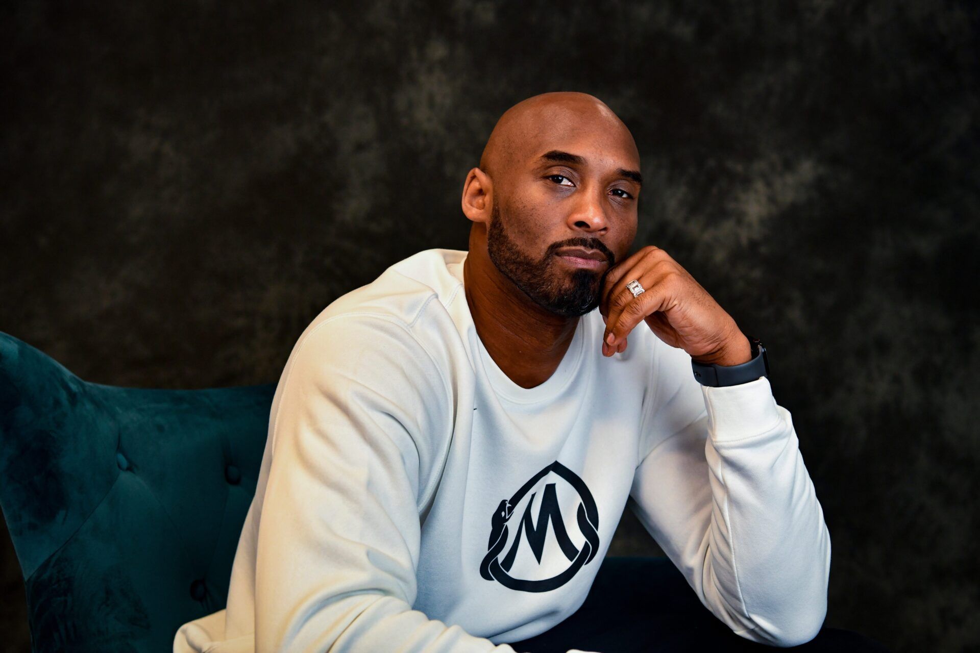 Kobe Bryant poses for a portrait inside of his office in Costa Mesa, California, on Jan. 17, 2020. Bryant, one of the greatest NBA players in history, is building an impressive resume in his post-basketball career, including winning an Academy Award.