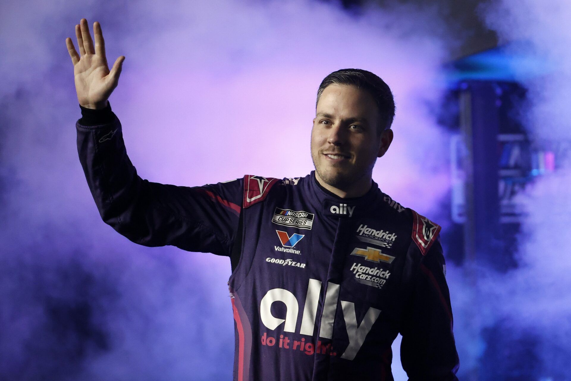 NASCAR Cup Series driver Alex Bowman (48) during driver introductions for the Duels at Daytona International Speedway.