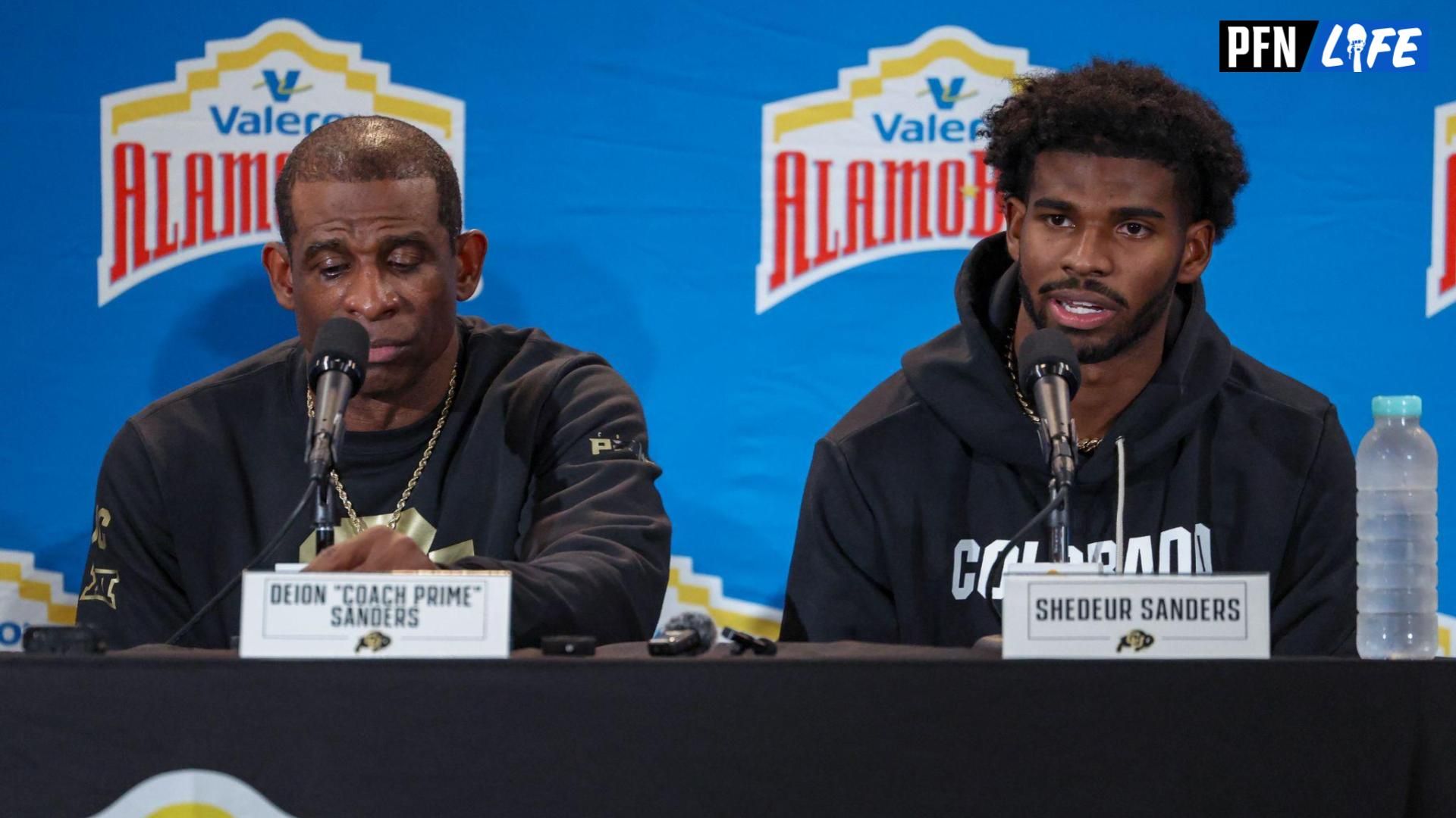 Colorado Buffaloes quarterback Shedeur Sanders detailed how he only wears his father's shoes and cleats ahead of the 2025 NFL Draft.